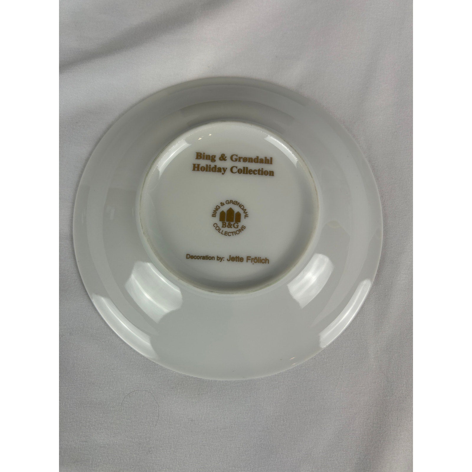 Bing Grondahl 1998 Holiday Collection Cup Saucer Plate Set Denmark Box