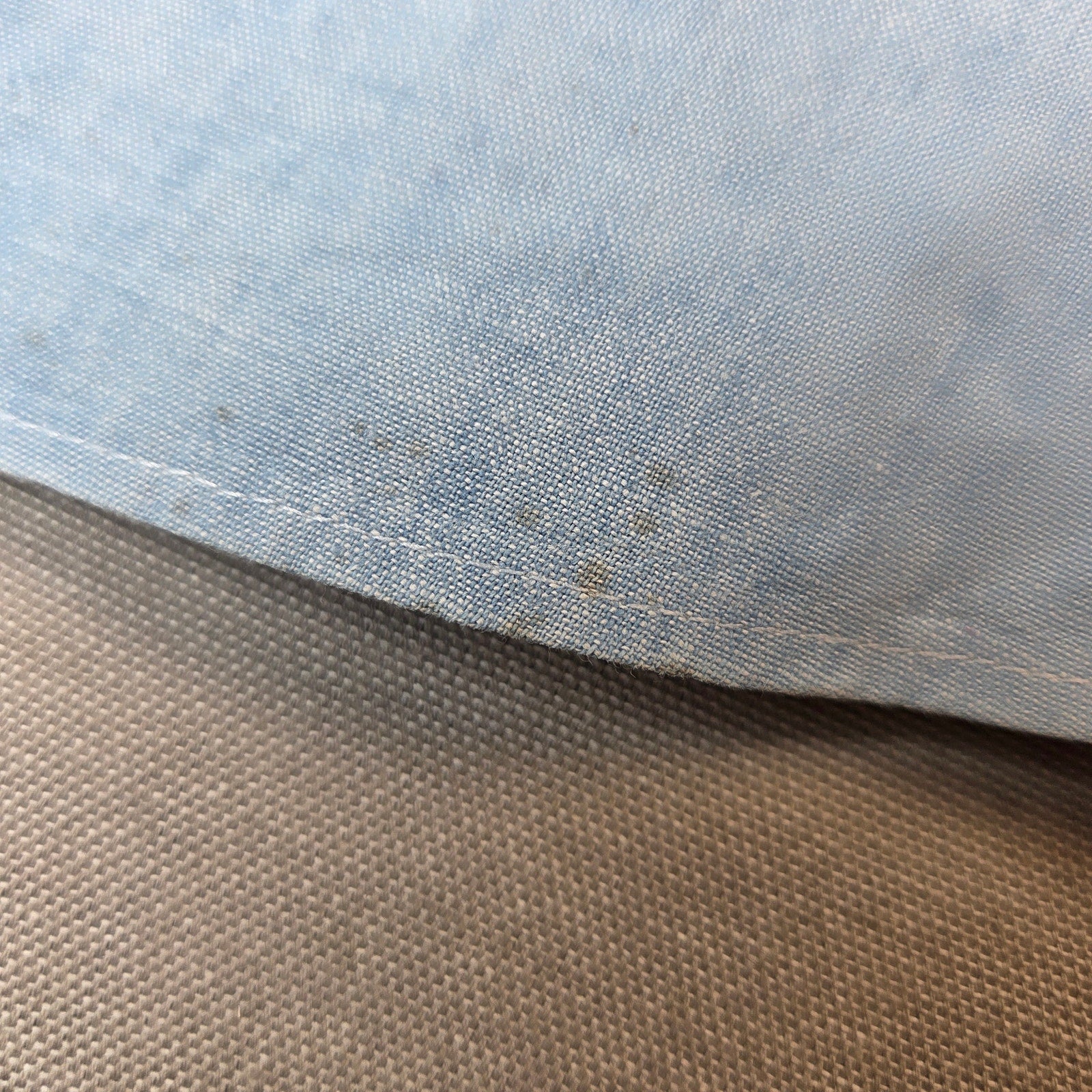 Abercrombie & Fitch The Big Shirt Chambray Button Down USA Mens L Vintage