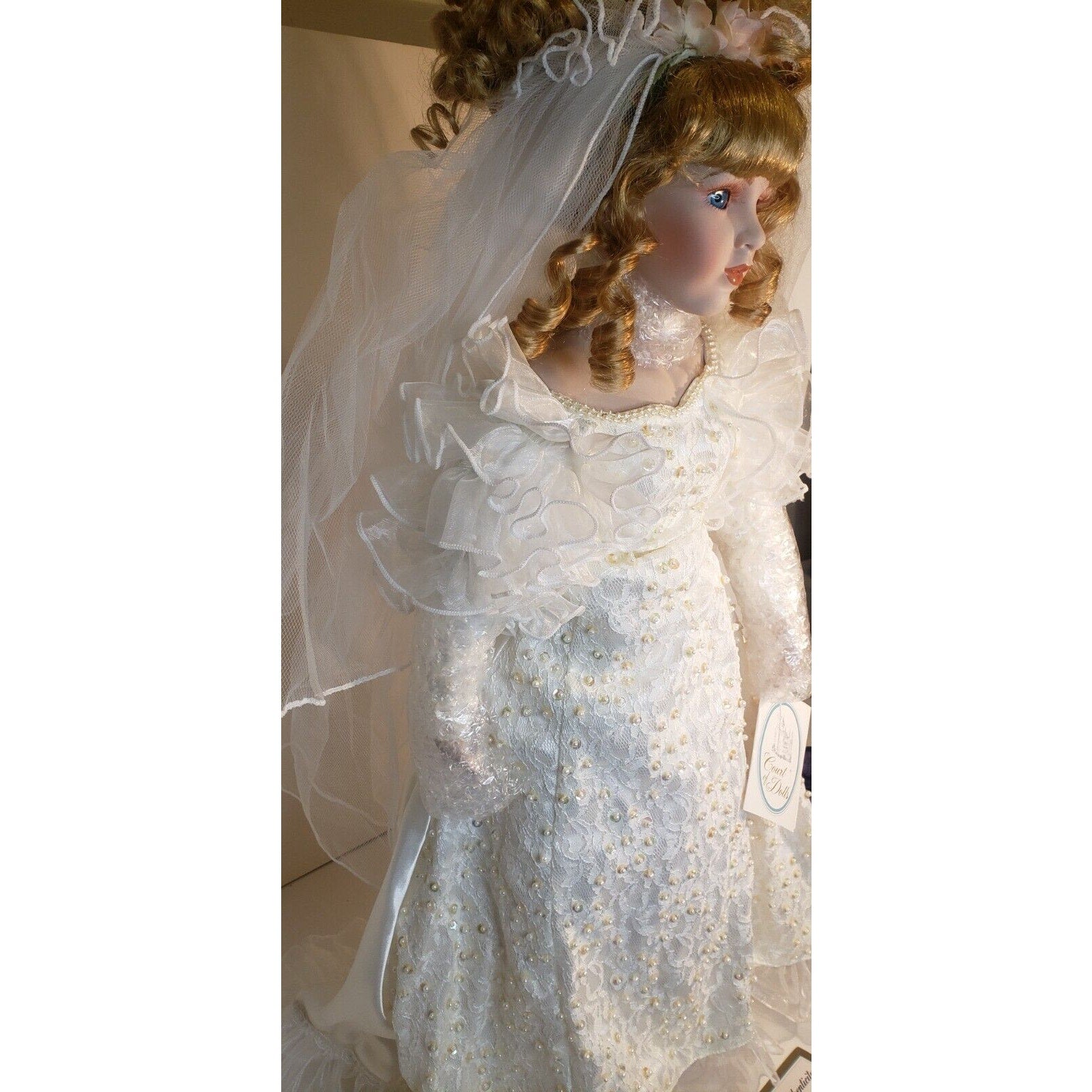 Court of Dolls Stephanie Bride 26" Porcelain Doll LE 483/3000 COA No Box READ
