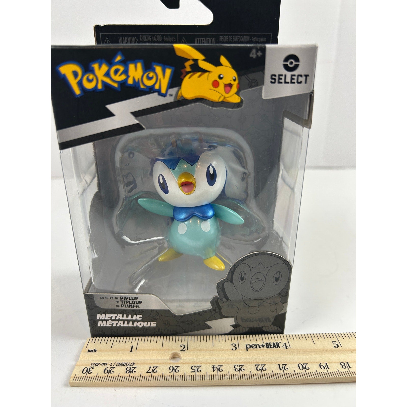 Pokémon Select Metallic Piplup Series 2 Battle Figure NEW IN BOX Jazwares