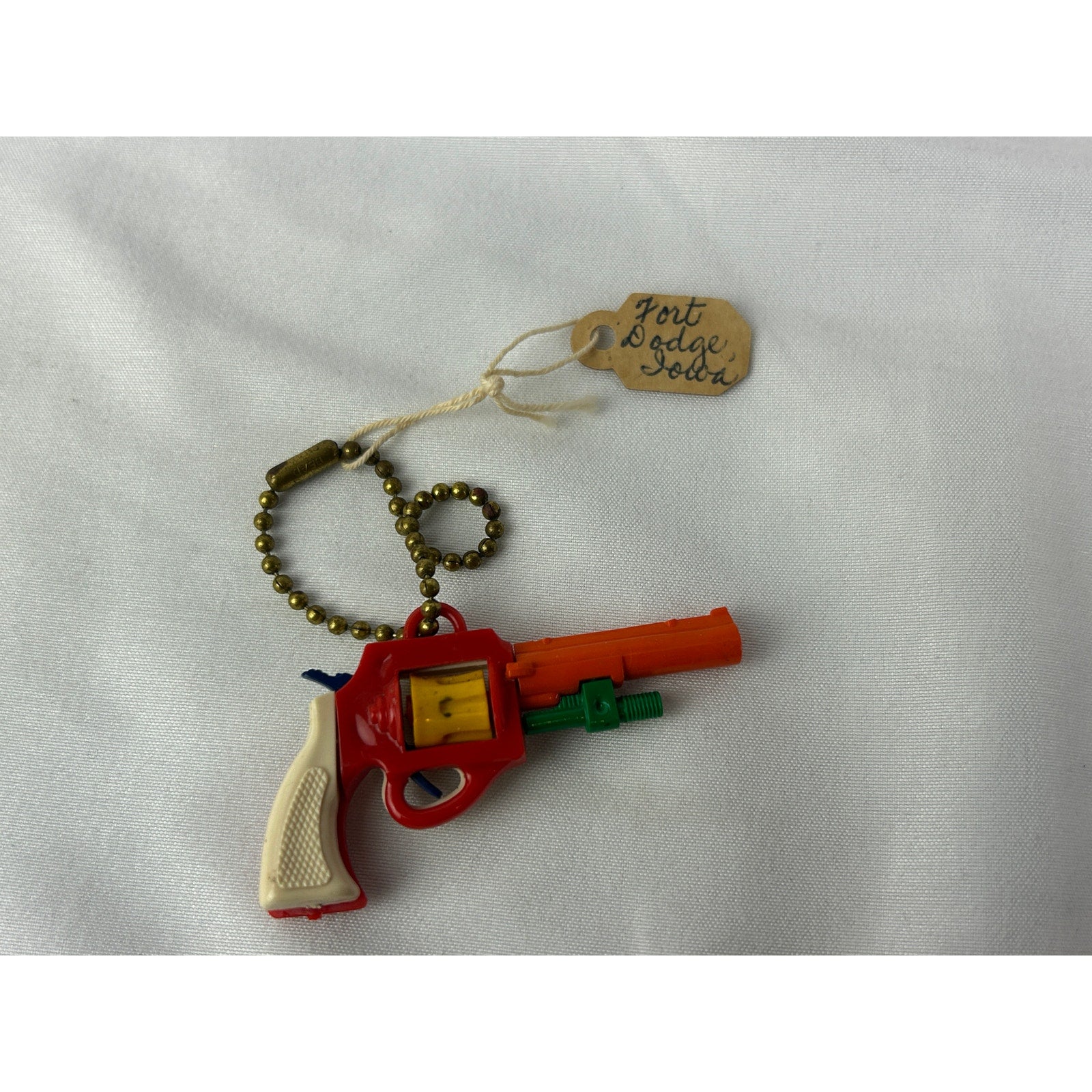 Vintage 1950s Western Cowboy Keychain Puzzle Toy Lot Horses Wagon Gun