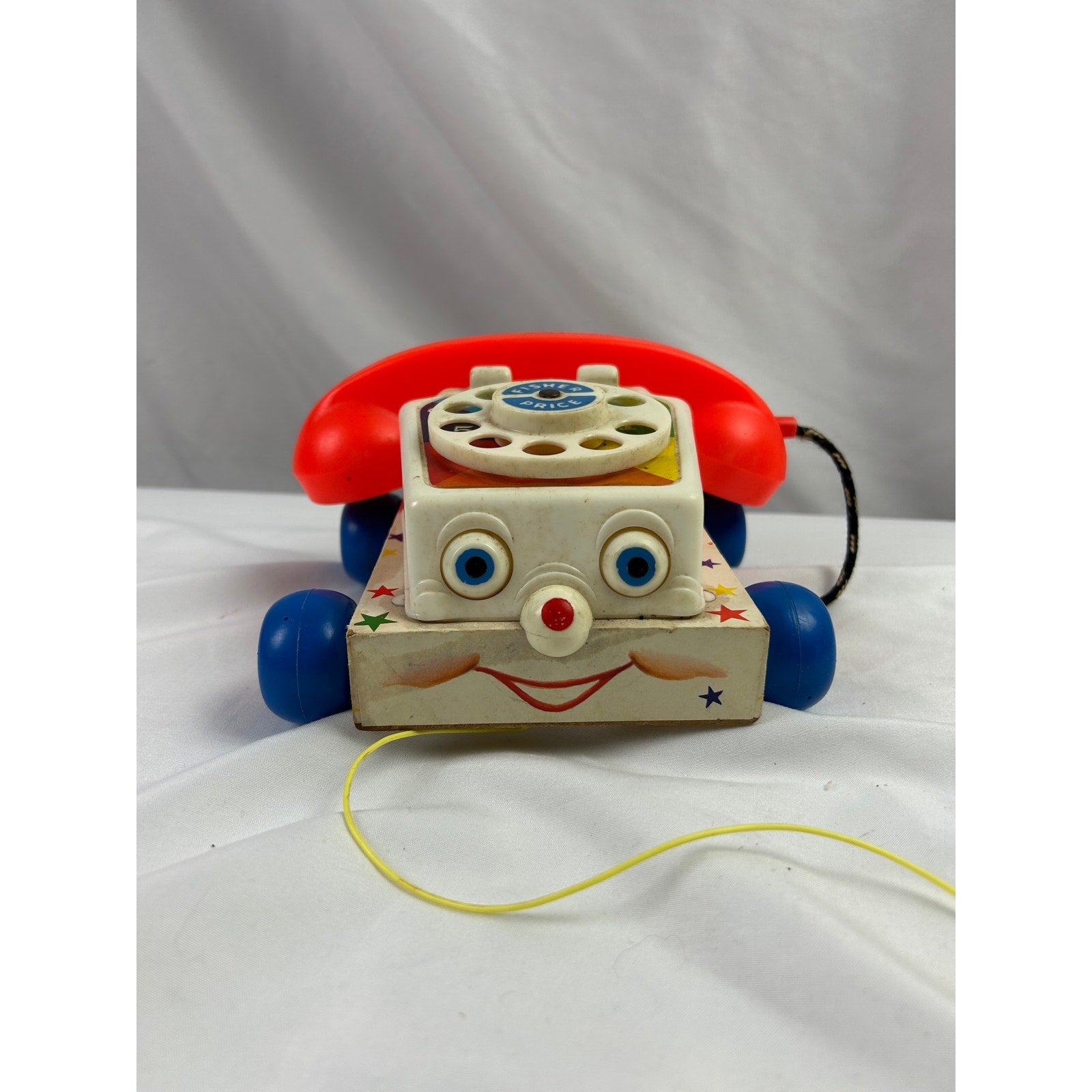 Vintage Fisher Price Chatter Telephone 747 Pull Toy 1960s USA