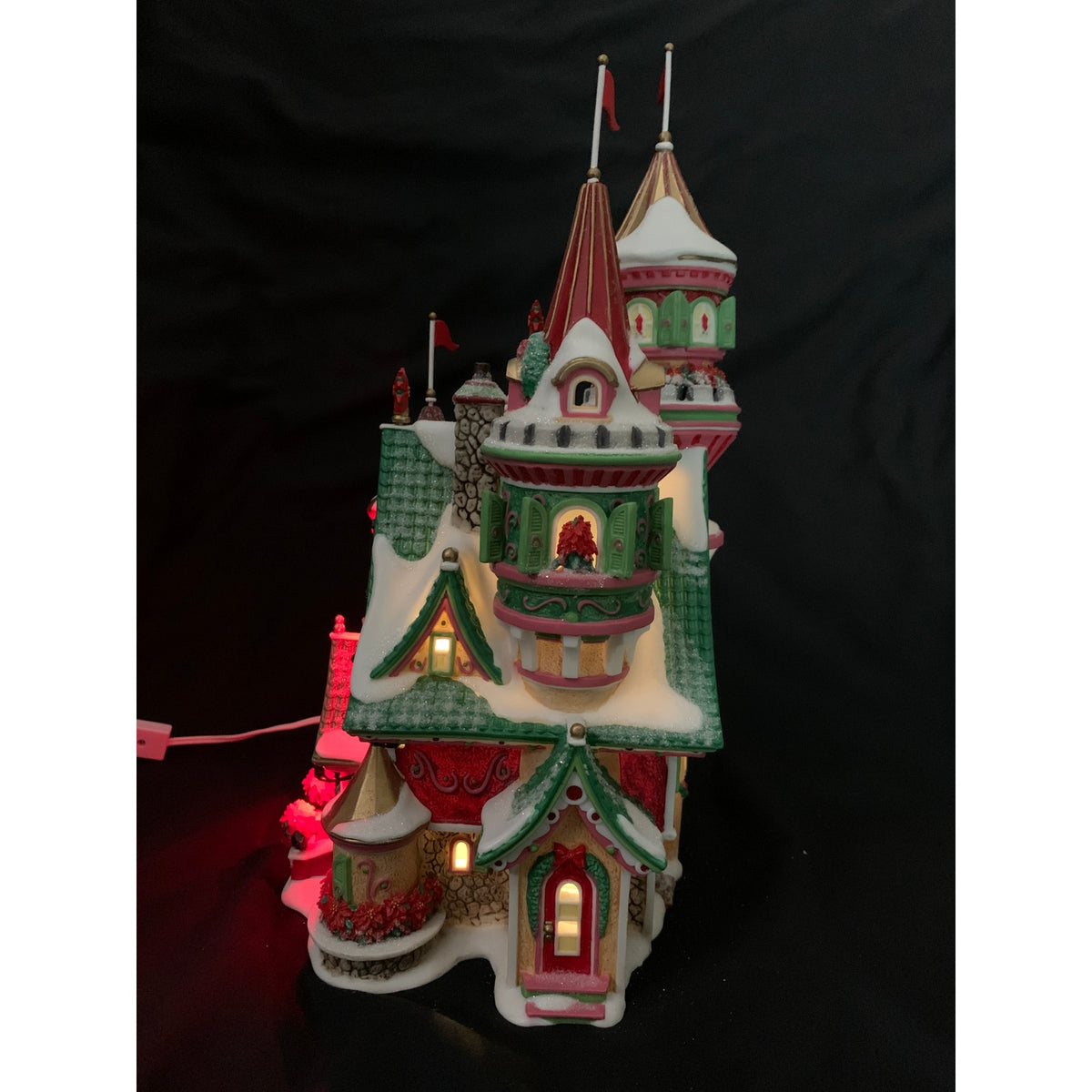 Department 56 Poinsettia Palace North Pole 56796 Limited Edition Lighted