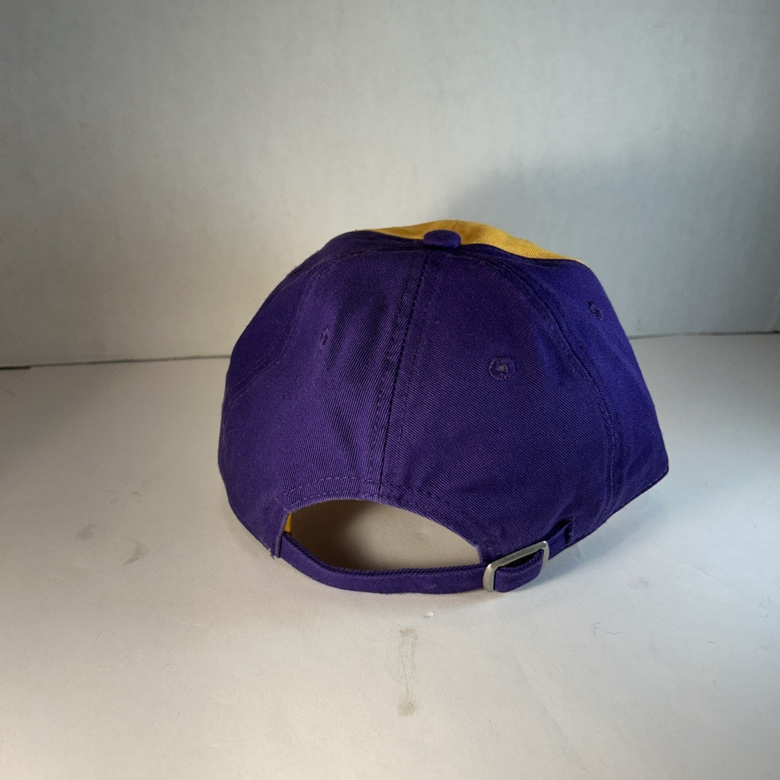 Minnesota Vikings NFL Team Apparel Gold Purple Adjustable Hat OSFA New