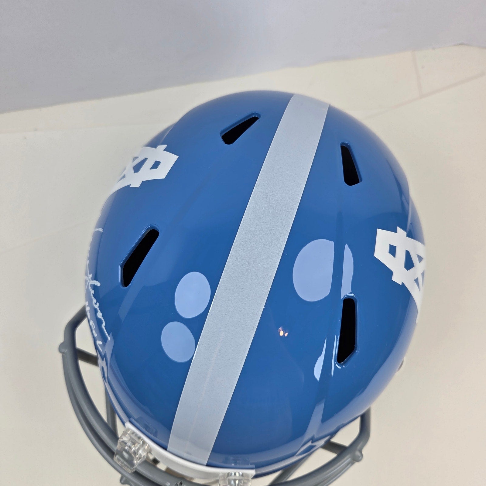 Warren Moon HOF 06 Signed Houston Oilers Riddell Speed Helmet BAS Witness FS