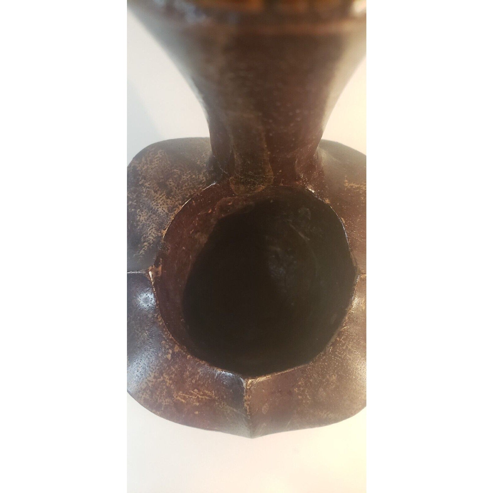Vintage Igorot Ifugao Philippine Hand-Carved Wood Offering Ladle Bowl 14"