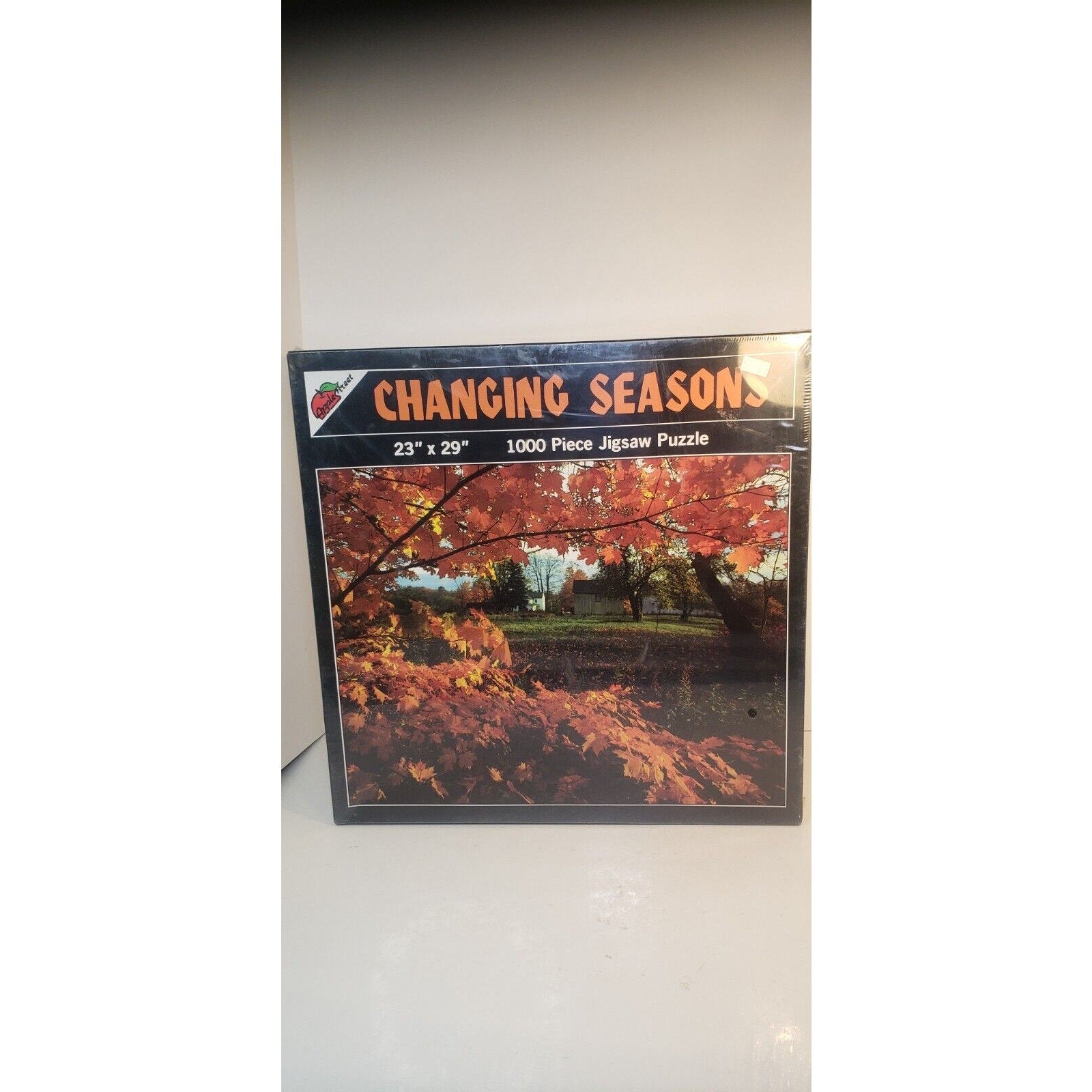 Vintage 1987 Apple Street Changing Seasons 1000 Pc Puzzle 23x29 Sealed