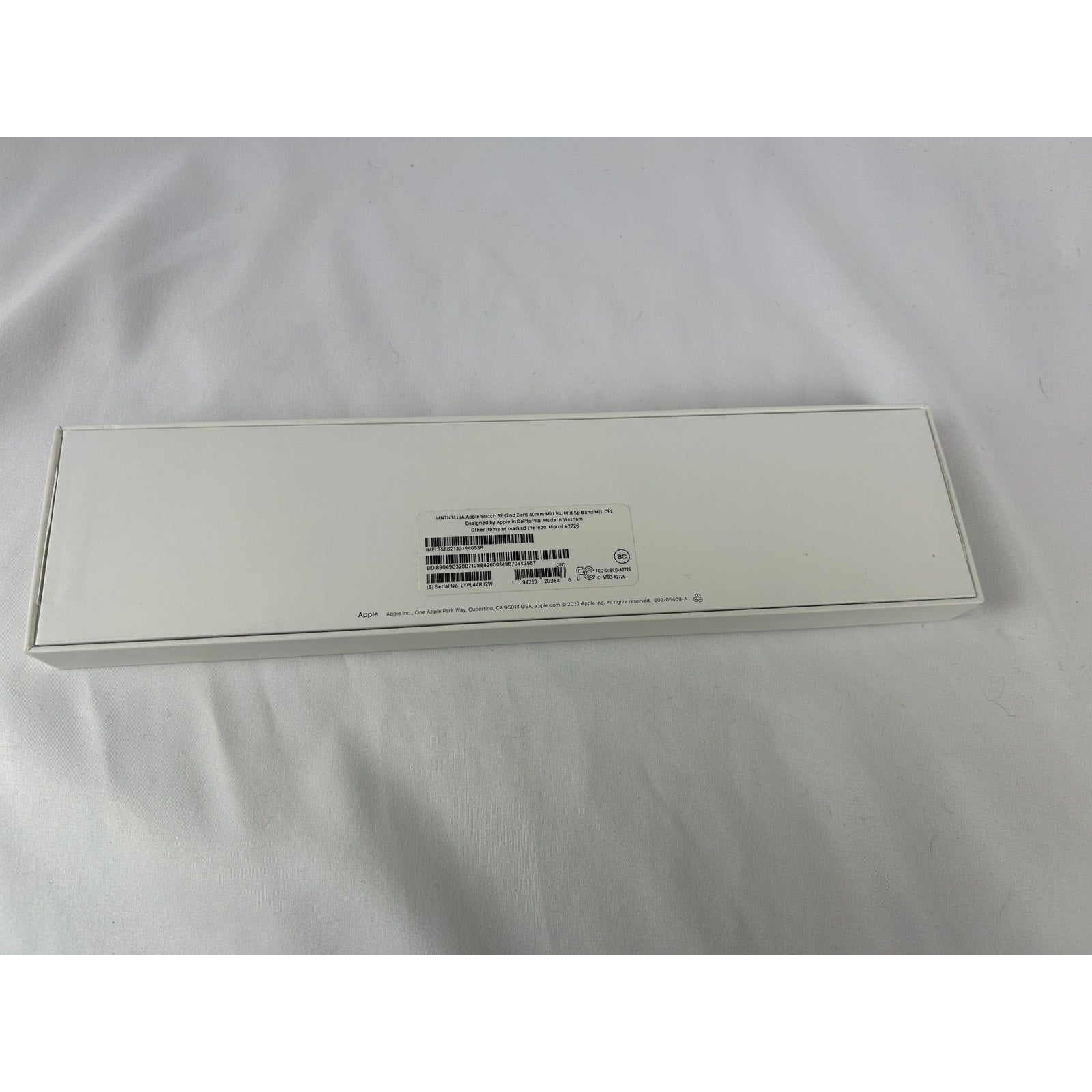 Apple Watch SE 2nd Gen Empty Box Original Apple Packaging Only