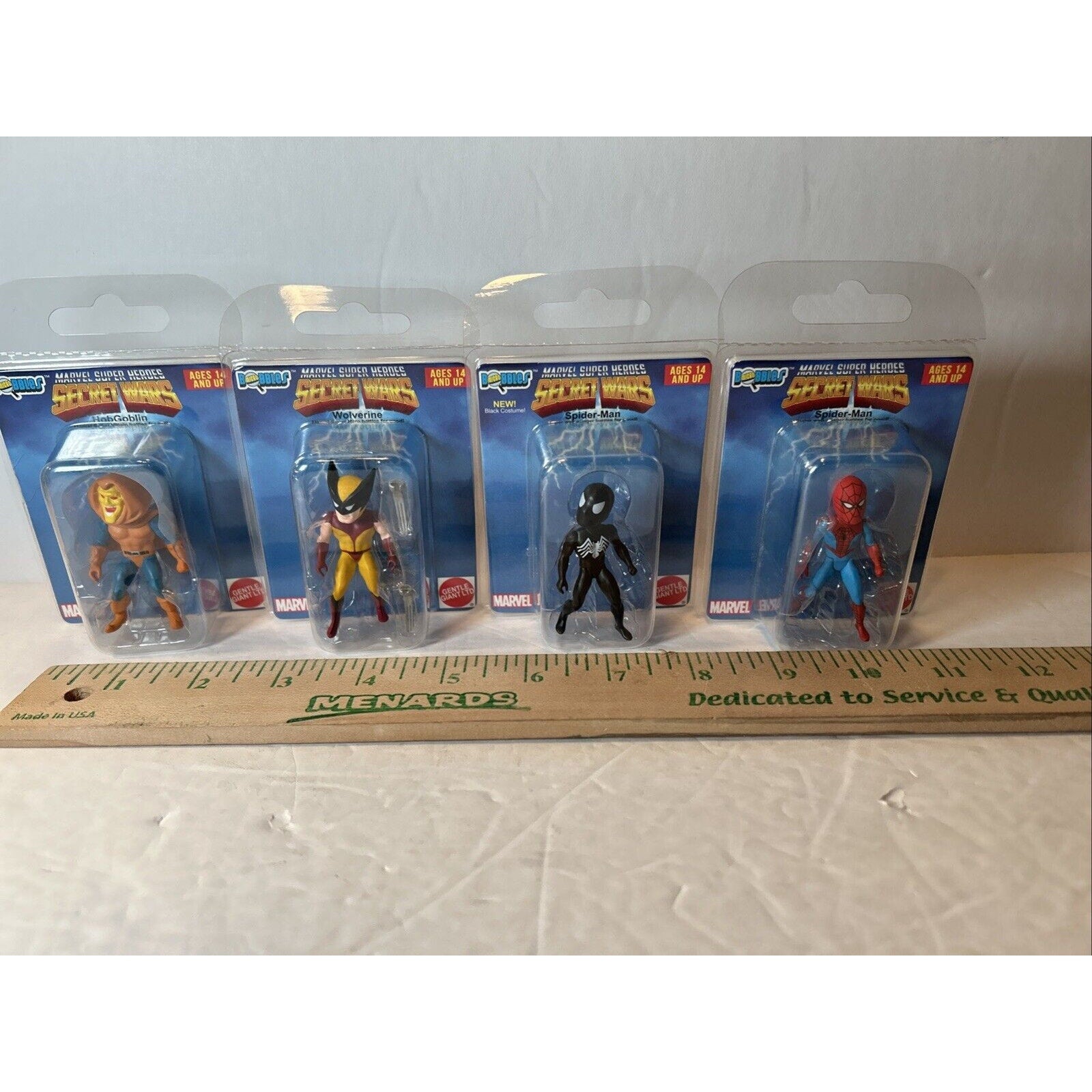 Marvel Super heroes Gentle Giants Secret Wars Micro Bobbles Lot of 4 NIP