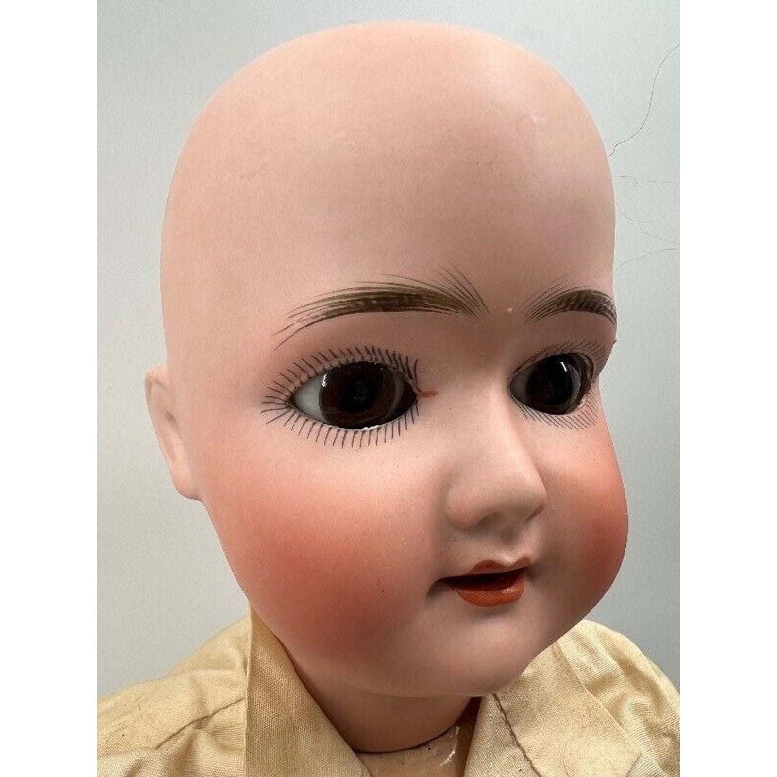 Antique 1909 S&H 1909 Bisque Head Doll 19.5" Open Mouth Compo Body Germany