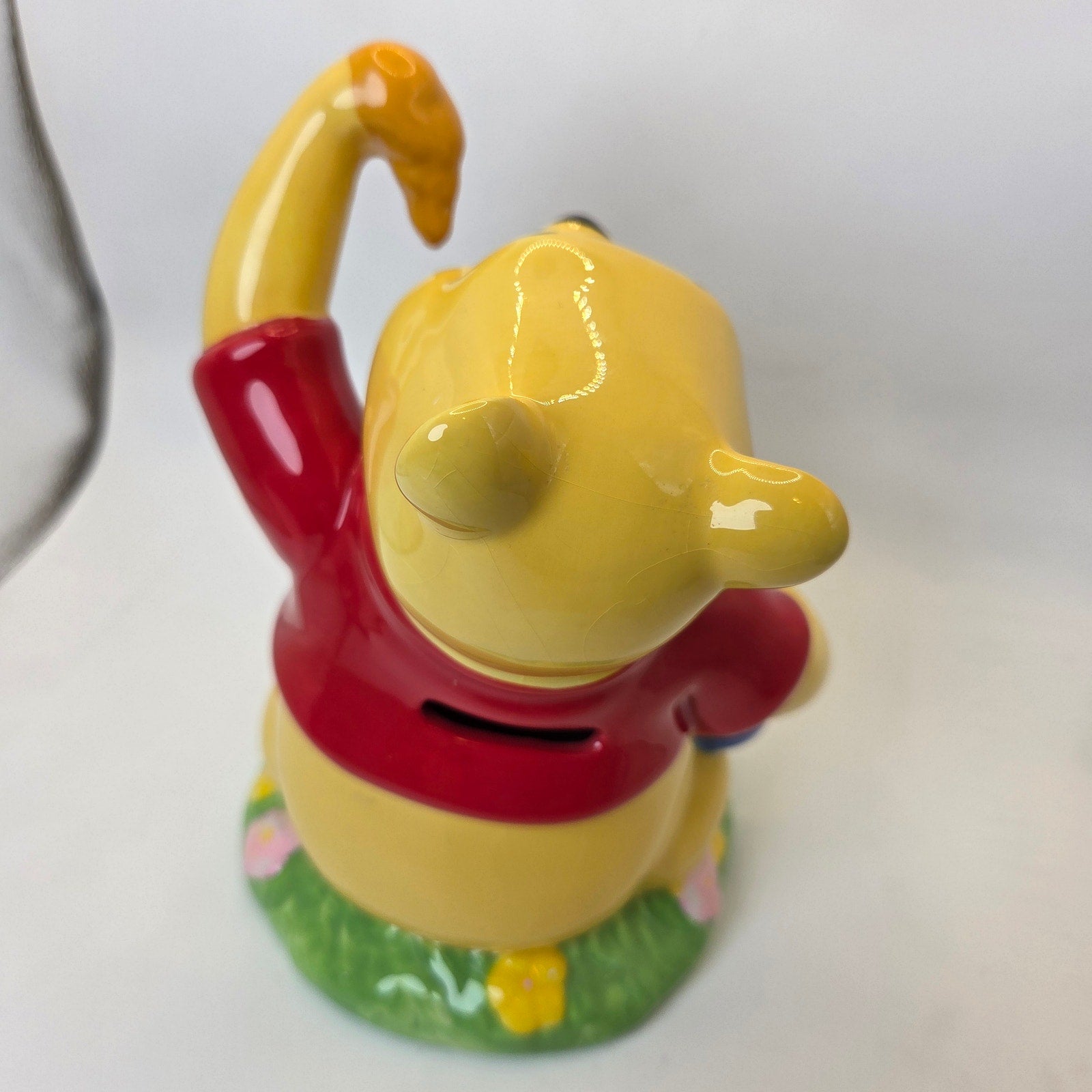 Disney Winnie the Pooh Enesco Ceramic Piggy Bank 8" Honey Pot Coin Bank
