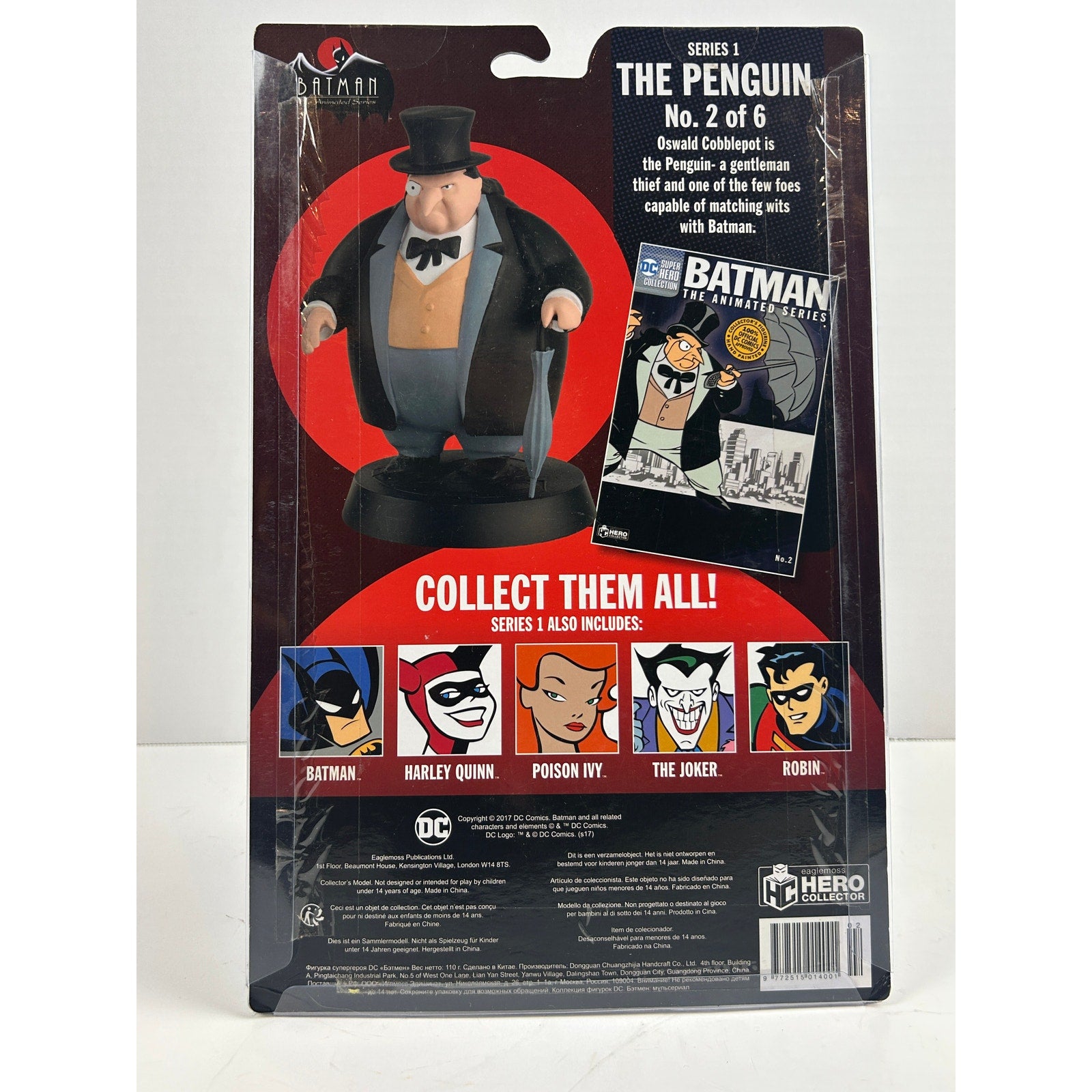 Eaglemoss Batman The Animated Series “The Penguin” #2/6 Figurine Sealed New
