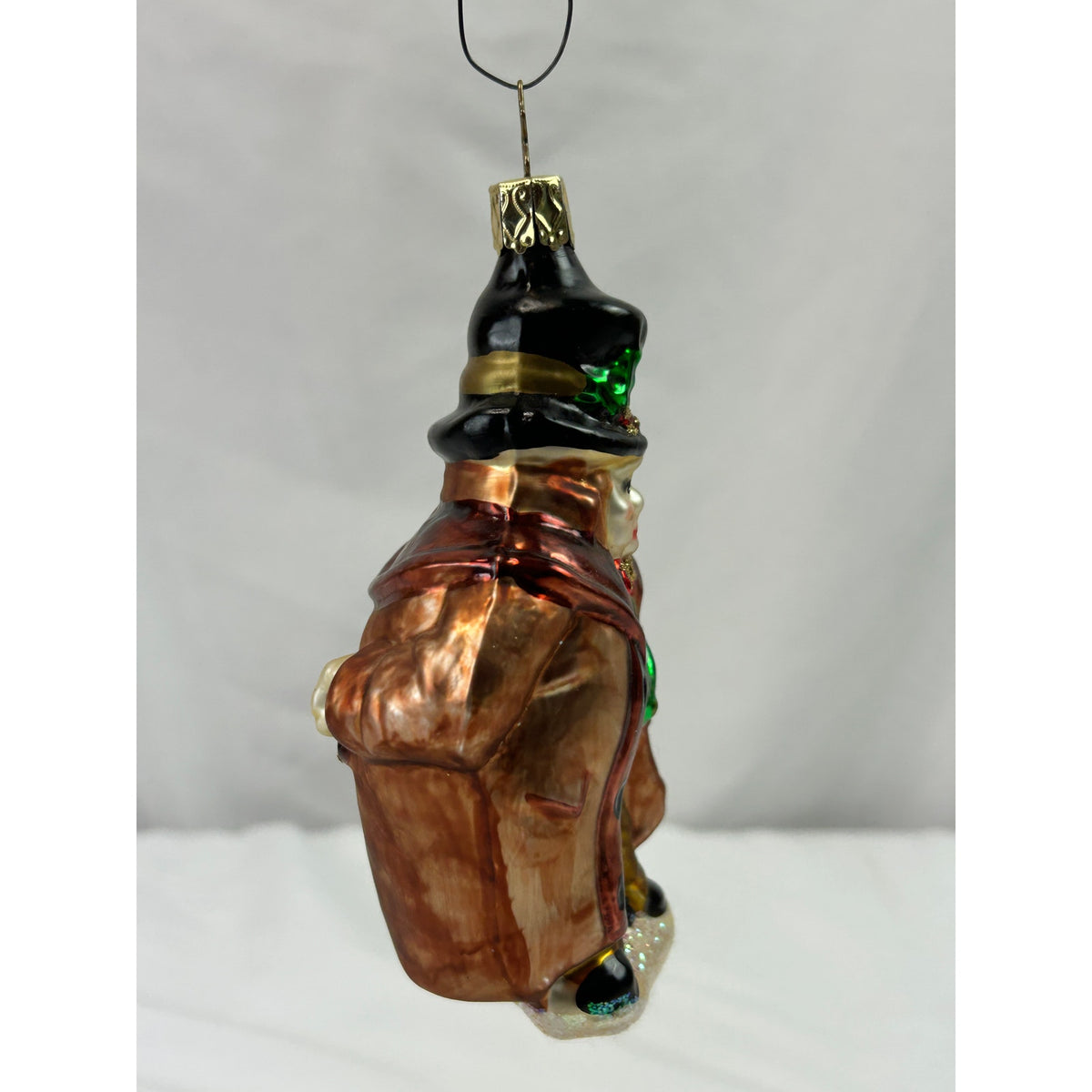 Inge-Glas Friendly Solicitor Dickens Christmas Carol Glass Ornament Germany 5"