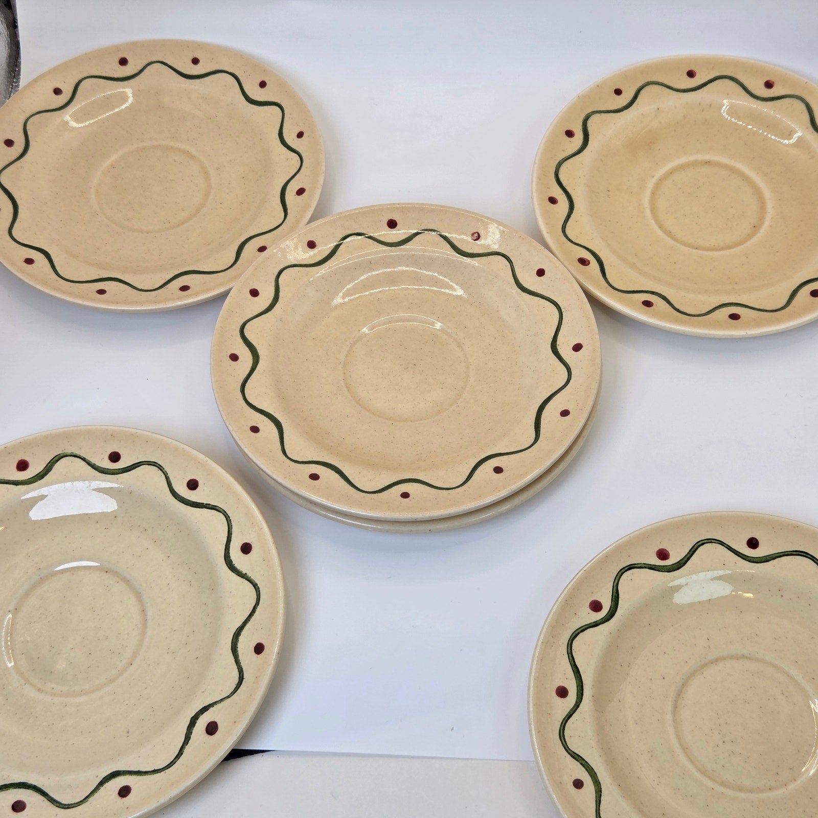 Metlox Poppytrail California Provincial Saucer Plates Set of 6 Vintage