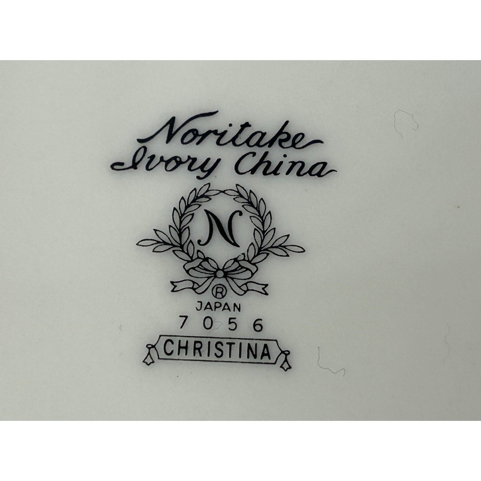 Noritake Christina 7056 Ivory China Dinner Plate 10.25 Inch Floral Silver Rim