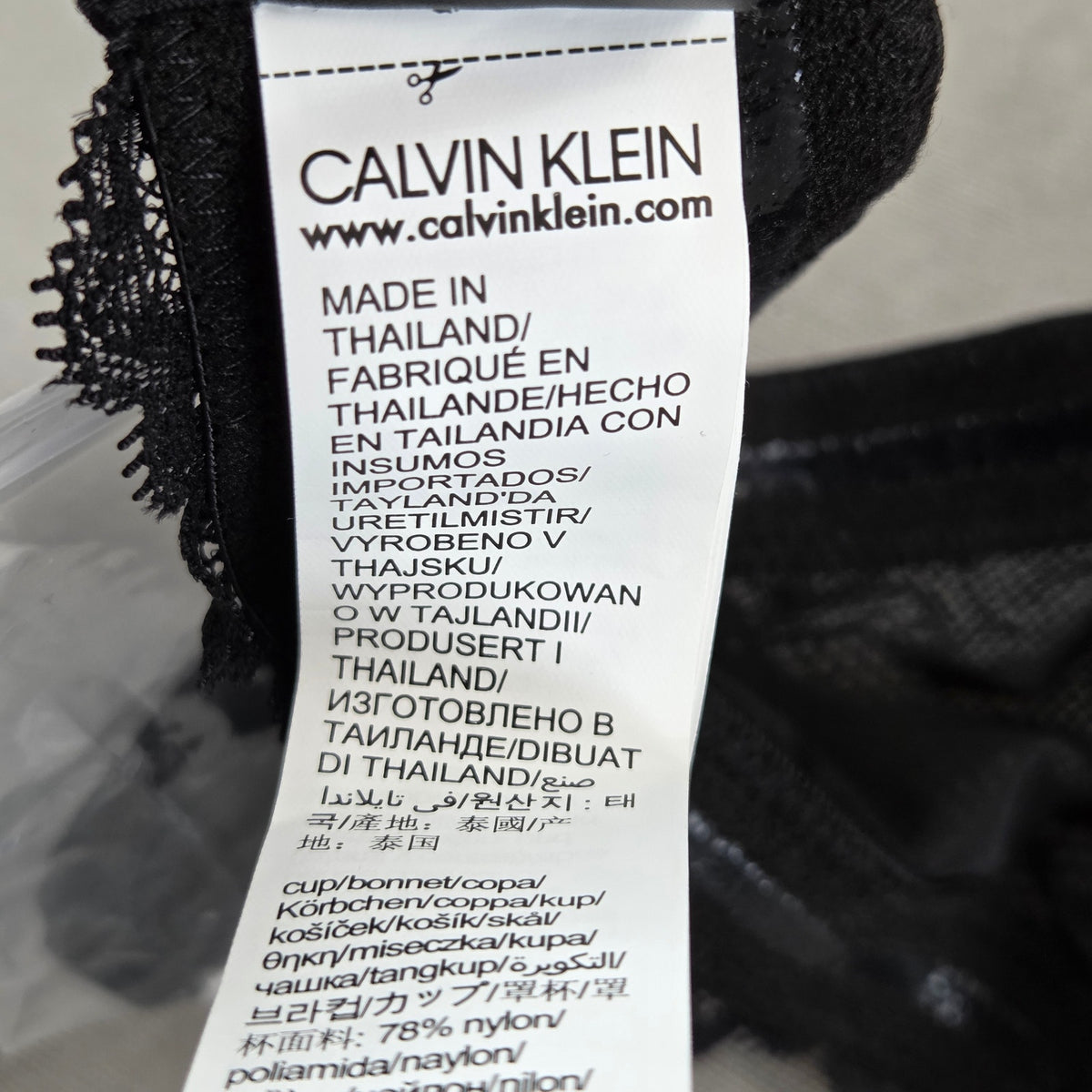 Calvin Klein Seductive Comfort Strapless Multiway Bra 36C Black QF1437 NWT