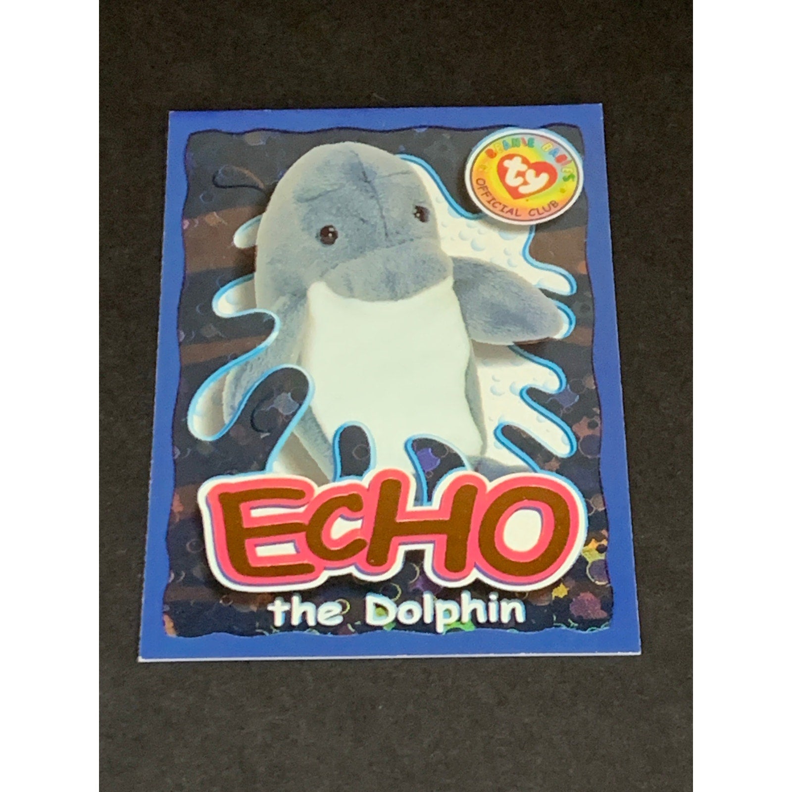 1999 Ty Beanie Babies BBOC Series IV Wild Card Echo Gold Rare Chase Card