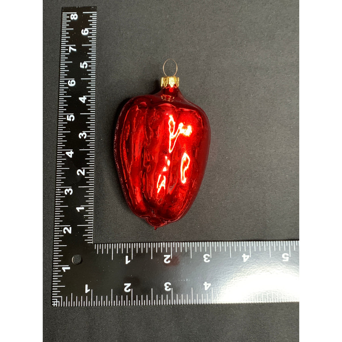 Vintage Glass Vegetable Christmas Ornaments OWC Inge Glas Germany Lot of 6