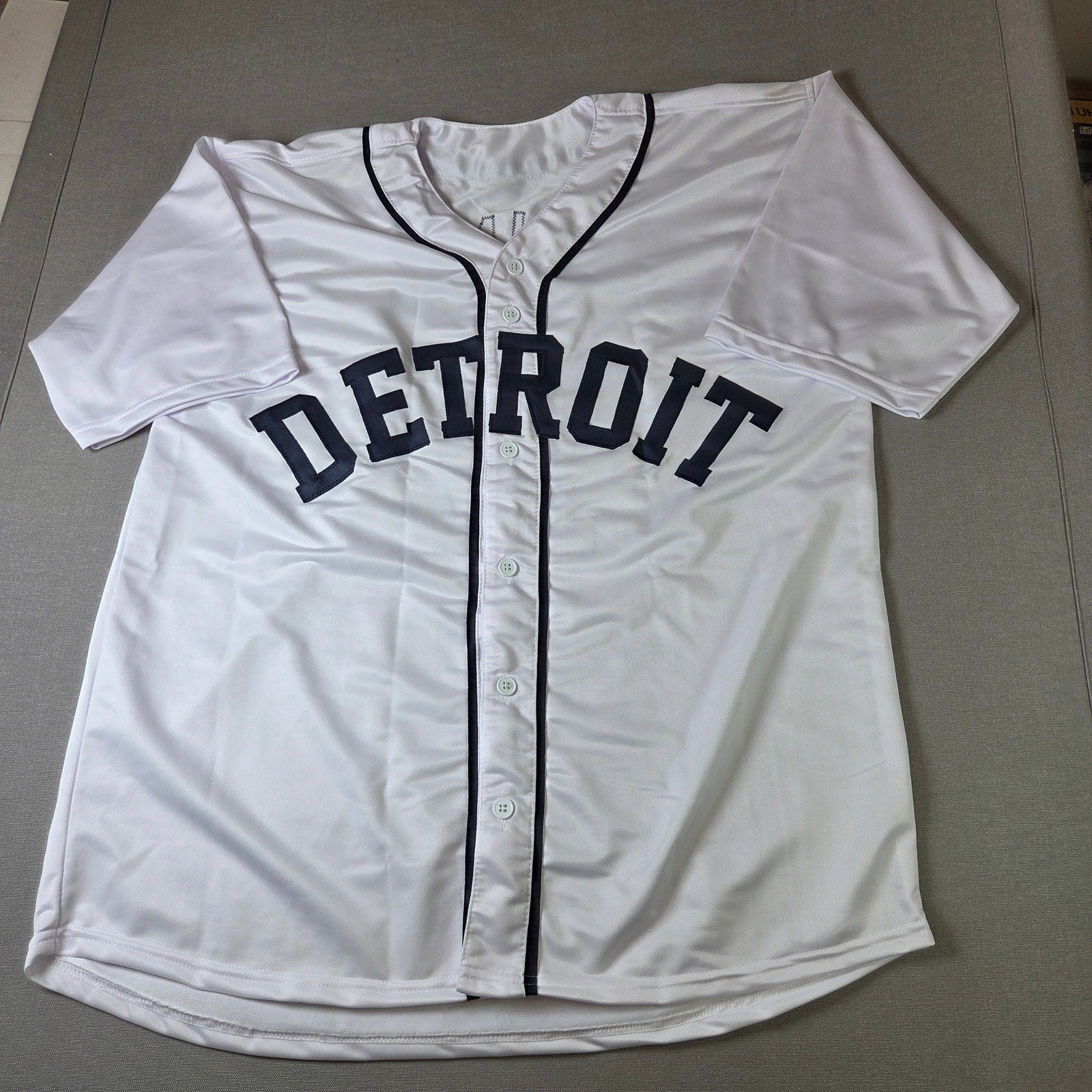 Jace Jung Detroit Tigers Signed Custom White Jersey Beckett Witness Autograph