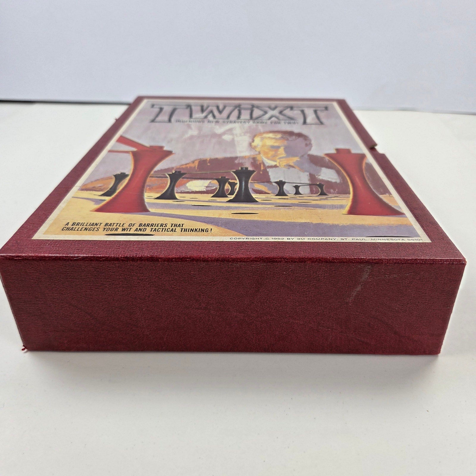 Vintage 1962 3M TwixT Bookshelf Strategy Board Game Complete Excellent