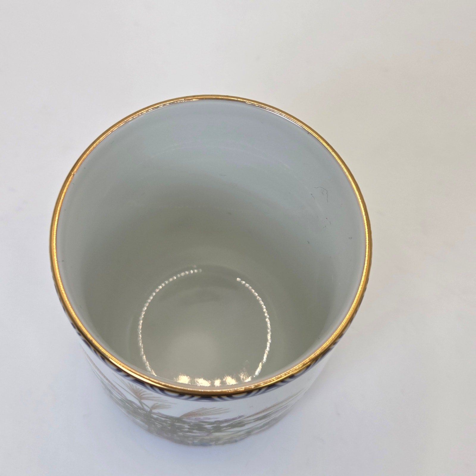 Franklin Porcelain 1985 Quail and Autumn Grasses Porcelain Tea Cup Japan (78/80)