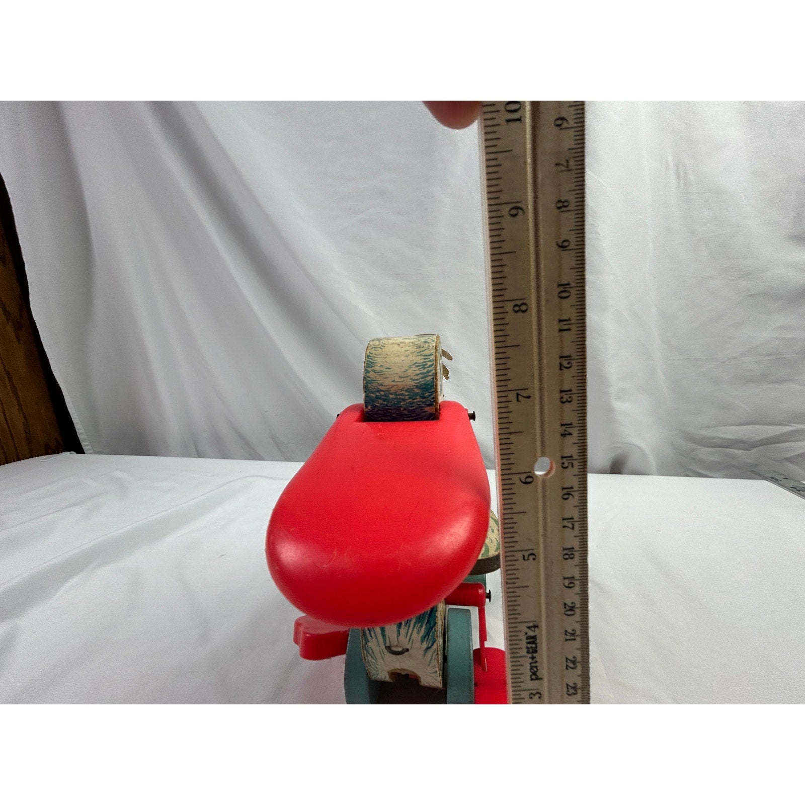 Fisher Price Pelican 794 Wooden Push Toy Red Beak Vintage 1960s