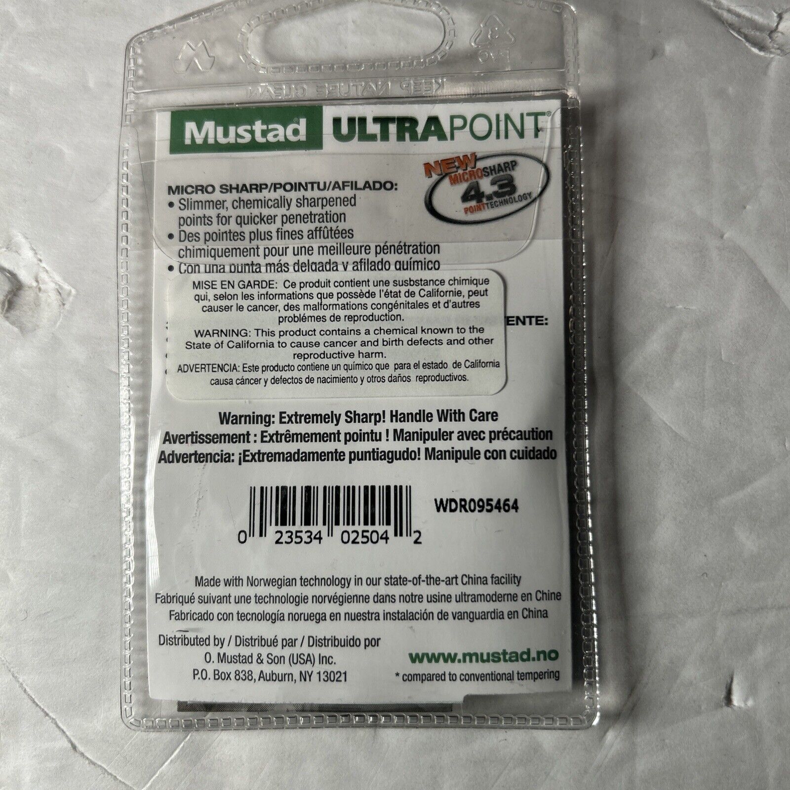 3 Mustad Weighted Grip 1/8 oz 38101W18 Size 4/0