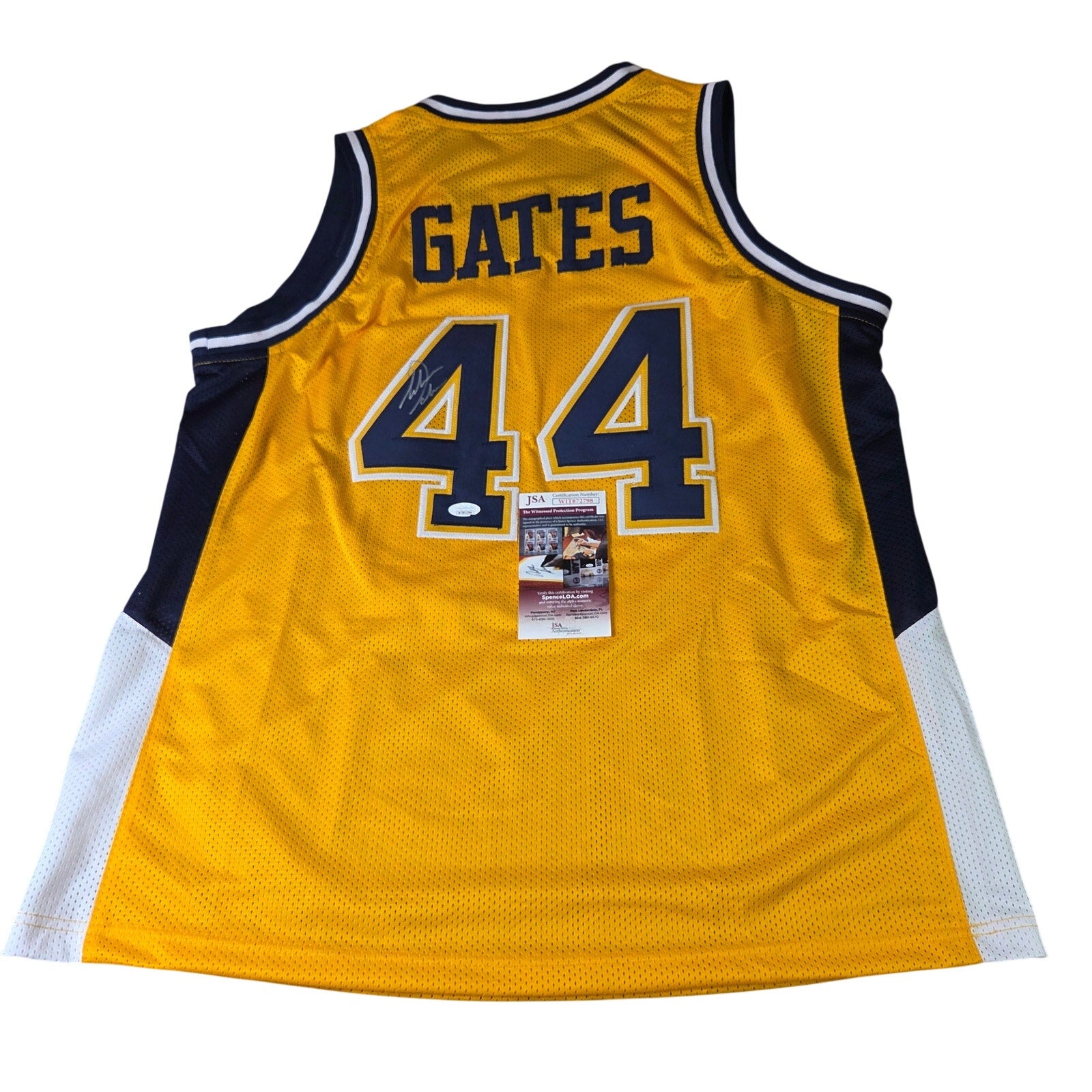 Antonio Gates Signed Kent State Basketball Custom Jersey JSA Witness