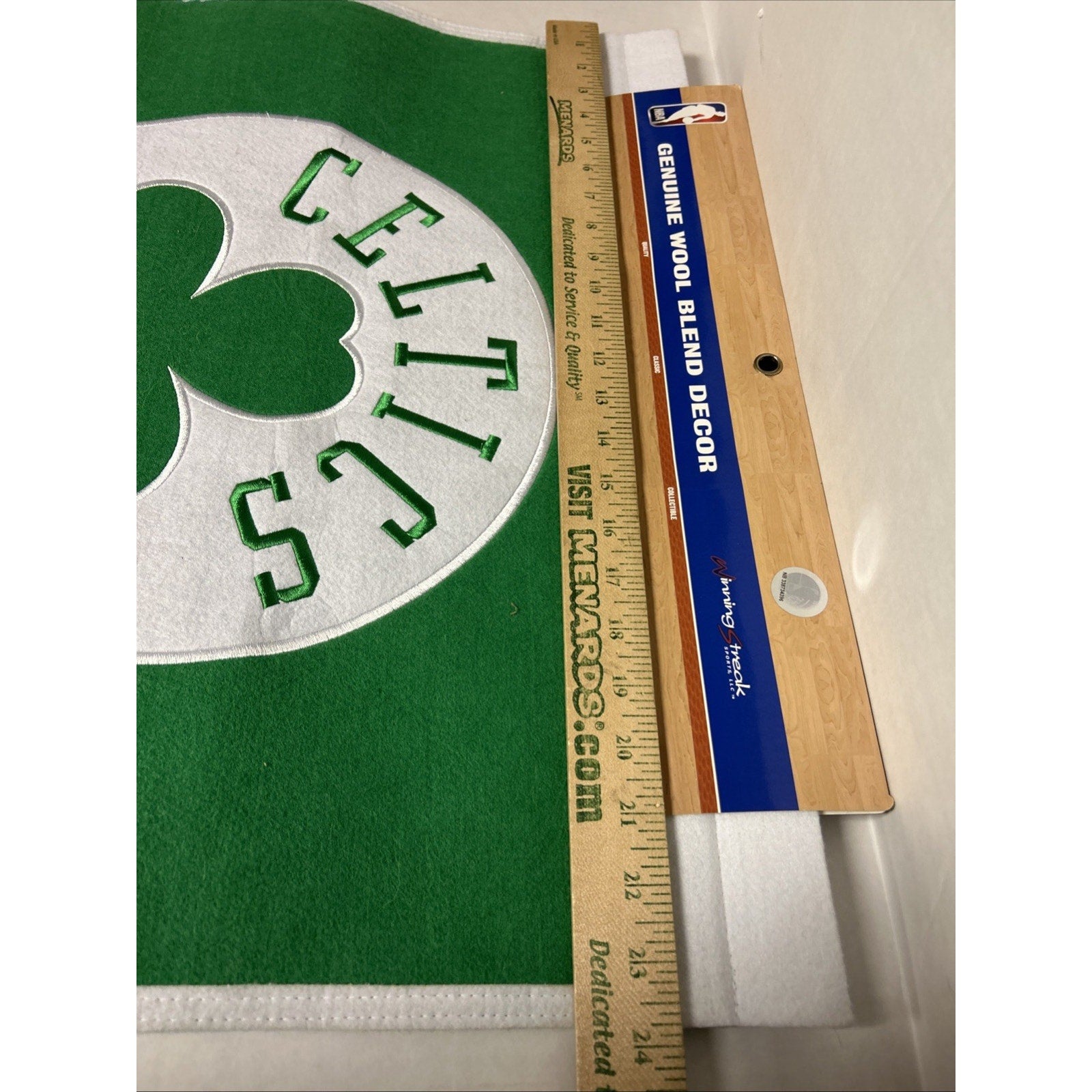 Boston Celtics Wool Blend NBA Champion Banner, 24" x 36"
