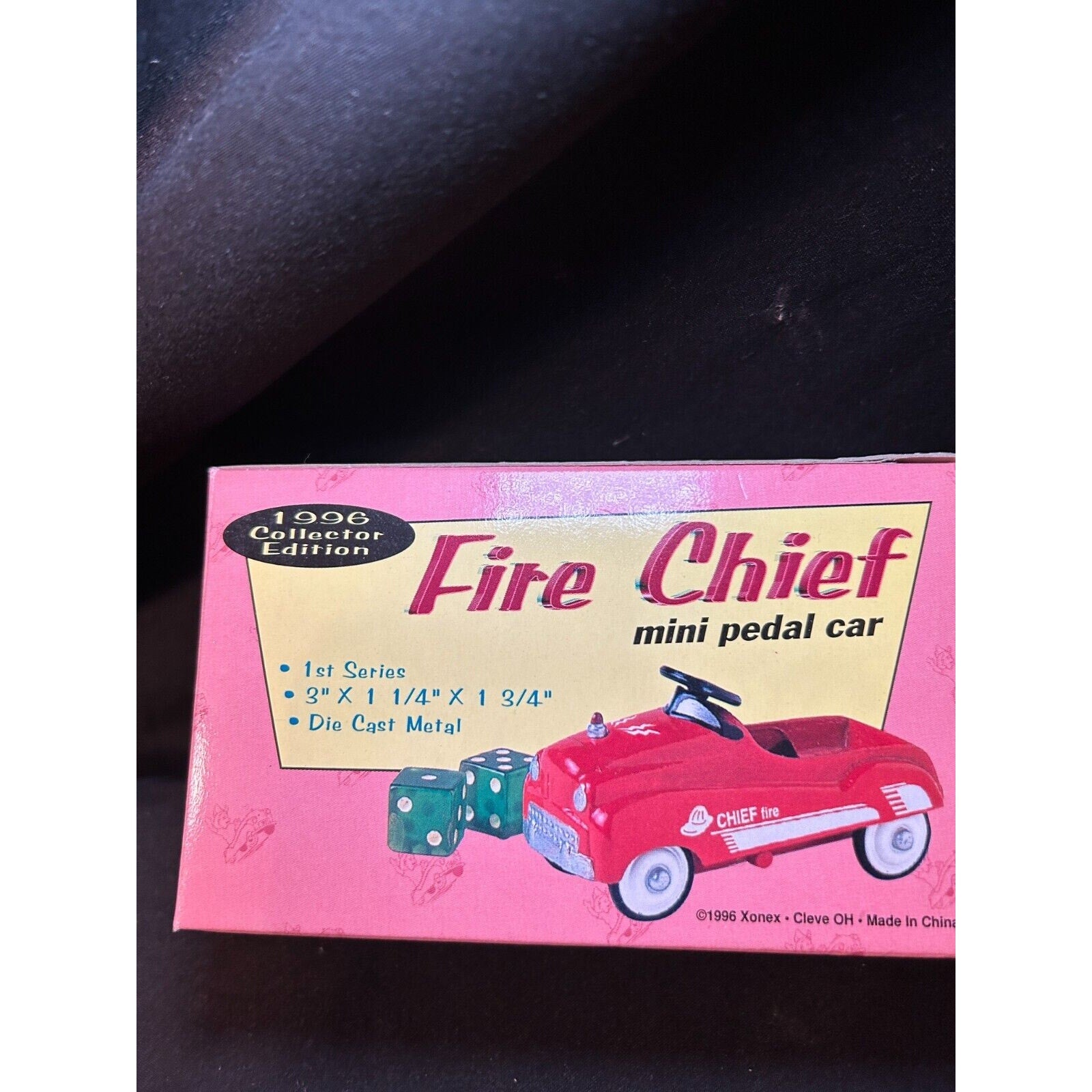 Xonex Collector Edition Mini Pedal Cars 3 Vehicle Set Fire Chief Squad Champ NIB