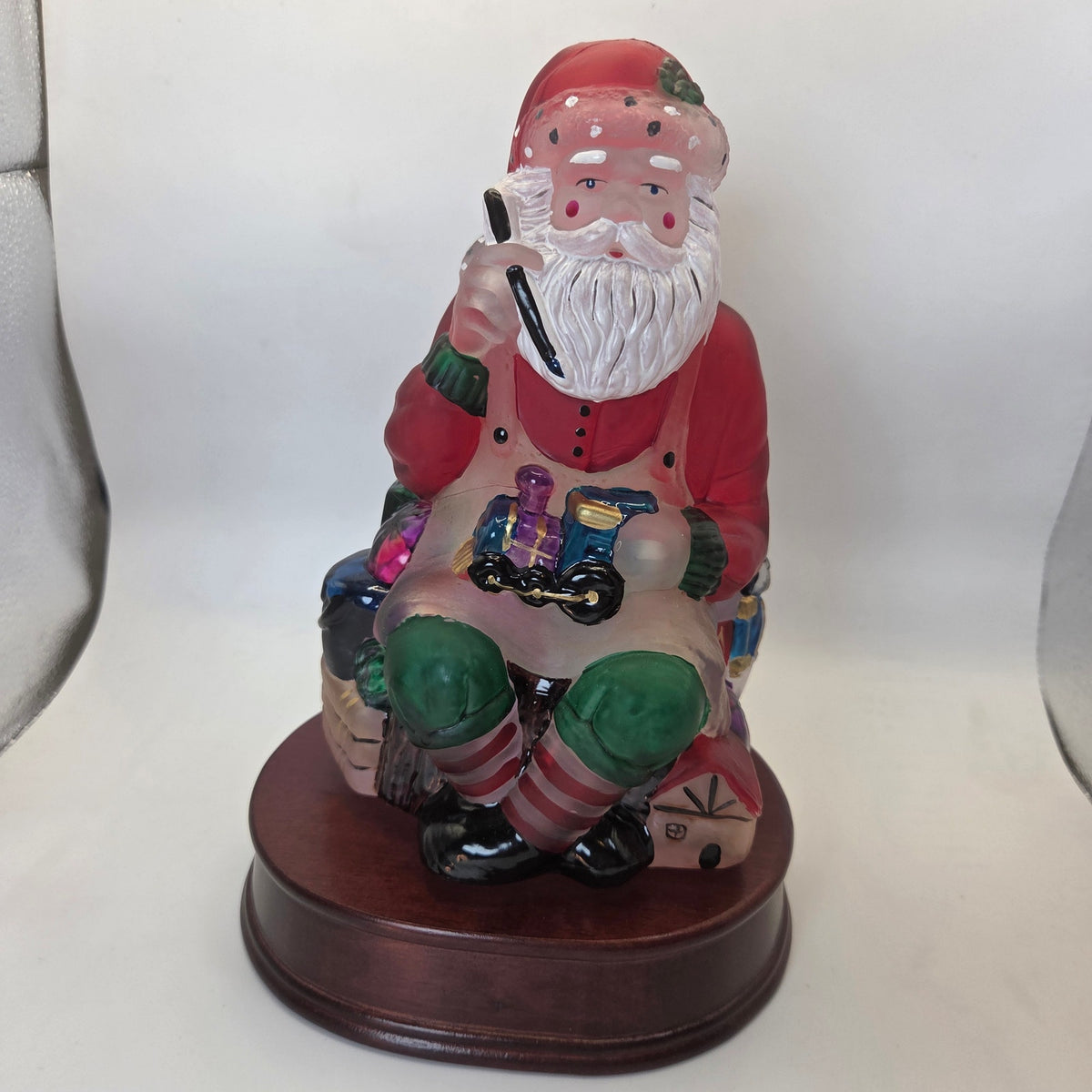 Old World Christmas 1995 Santa Toymaker Light EM Merck w Original Box Vintage