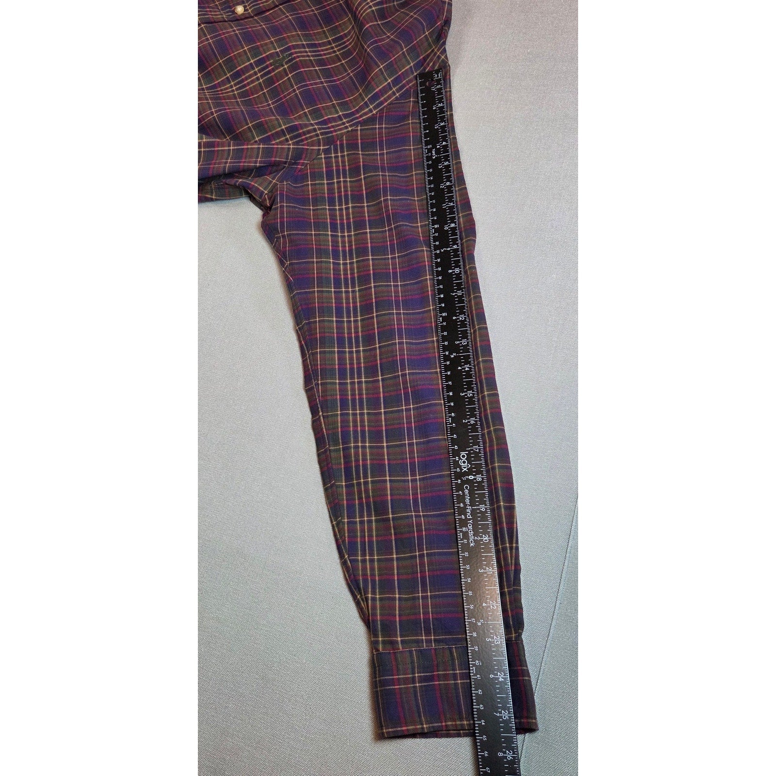Ralph Lauren Polo XL Plaid Button Down Shirt Long Sleeve Cotton Made India