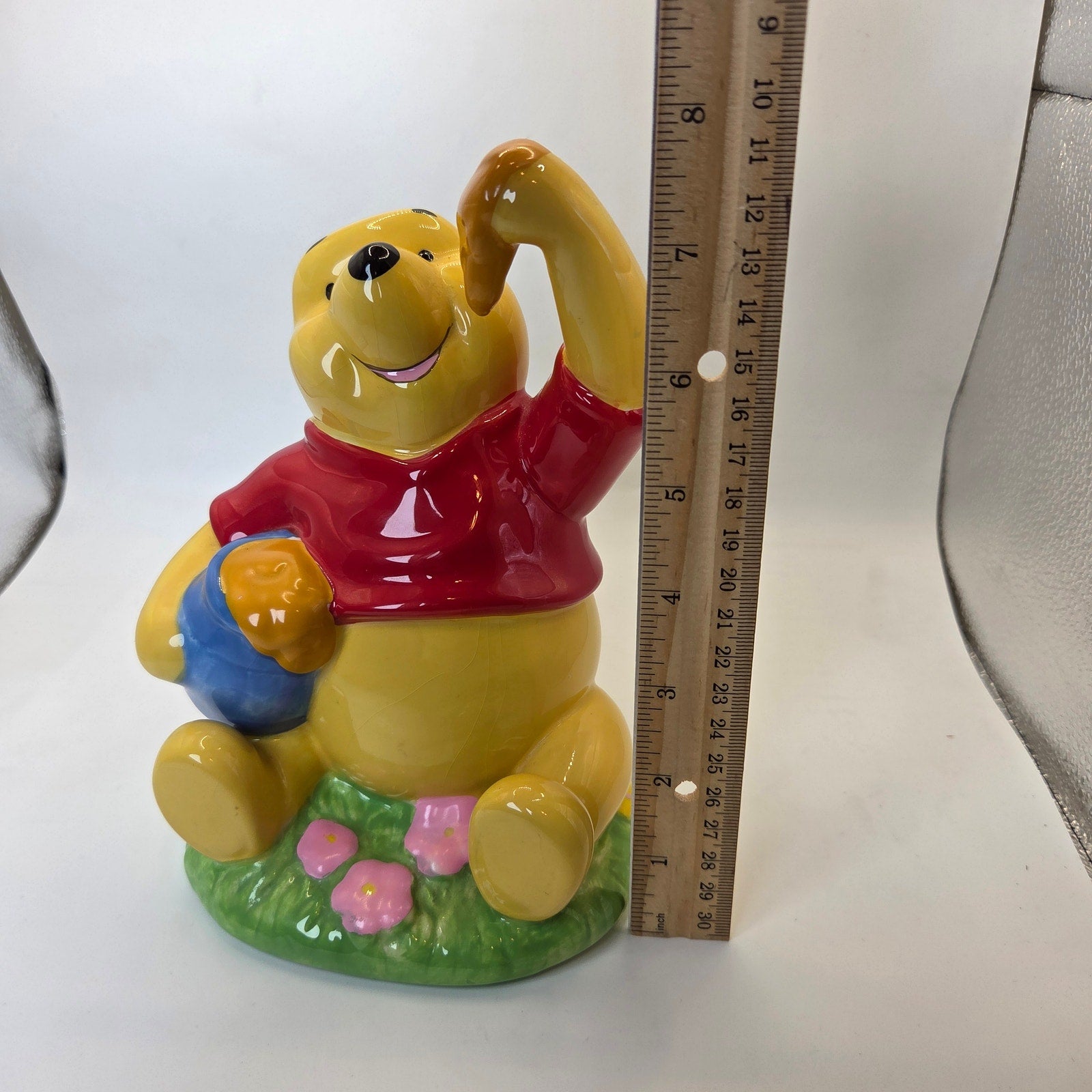 Disney Winnie the Pooh Enesco Ceramic Piggy Bank 8" Honey Pot Coin Bank
