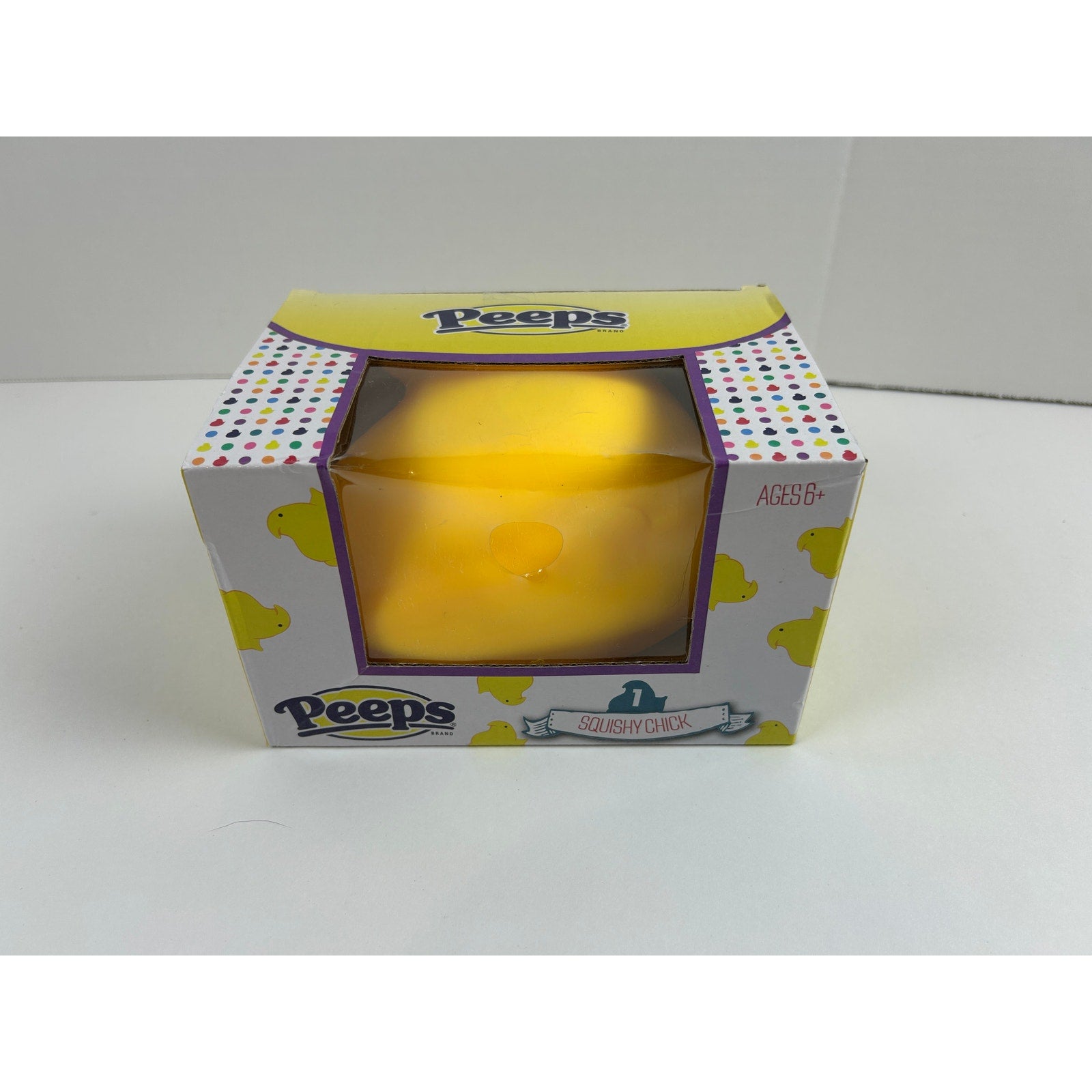 Peeps Squishy Chick Well Played Toy New in Box Yellow