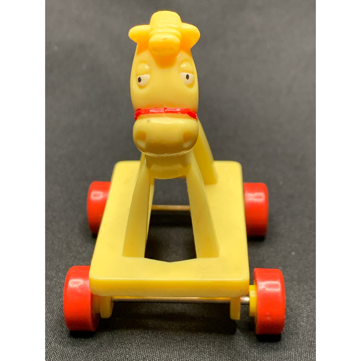 Vintage 1986 McDonald's Loving Family Yellow Rolling Horse Toy M10