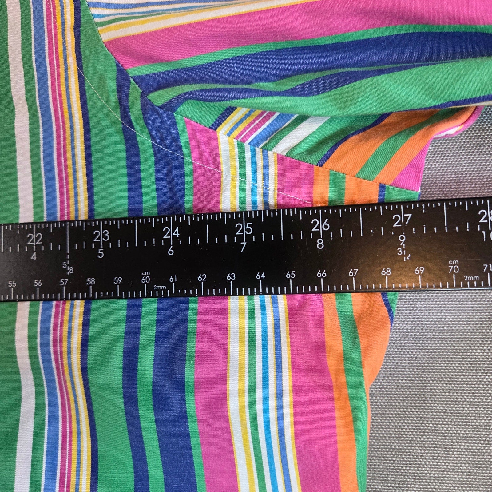 Polo Ralph Lauren XL Multicolor Stripe Button Up Cotton Regent Fit Shirt
