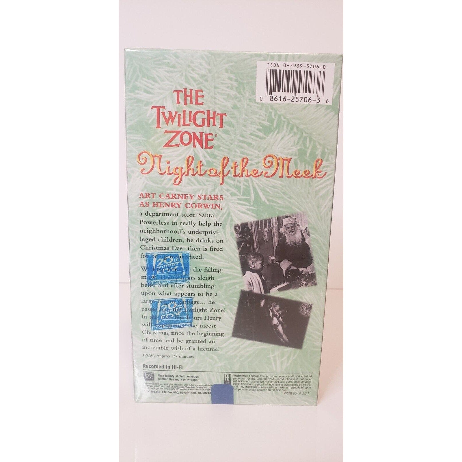 The Twilight Zone Christmas: Night of the Meek (VHS, 1992)