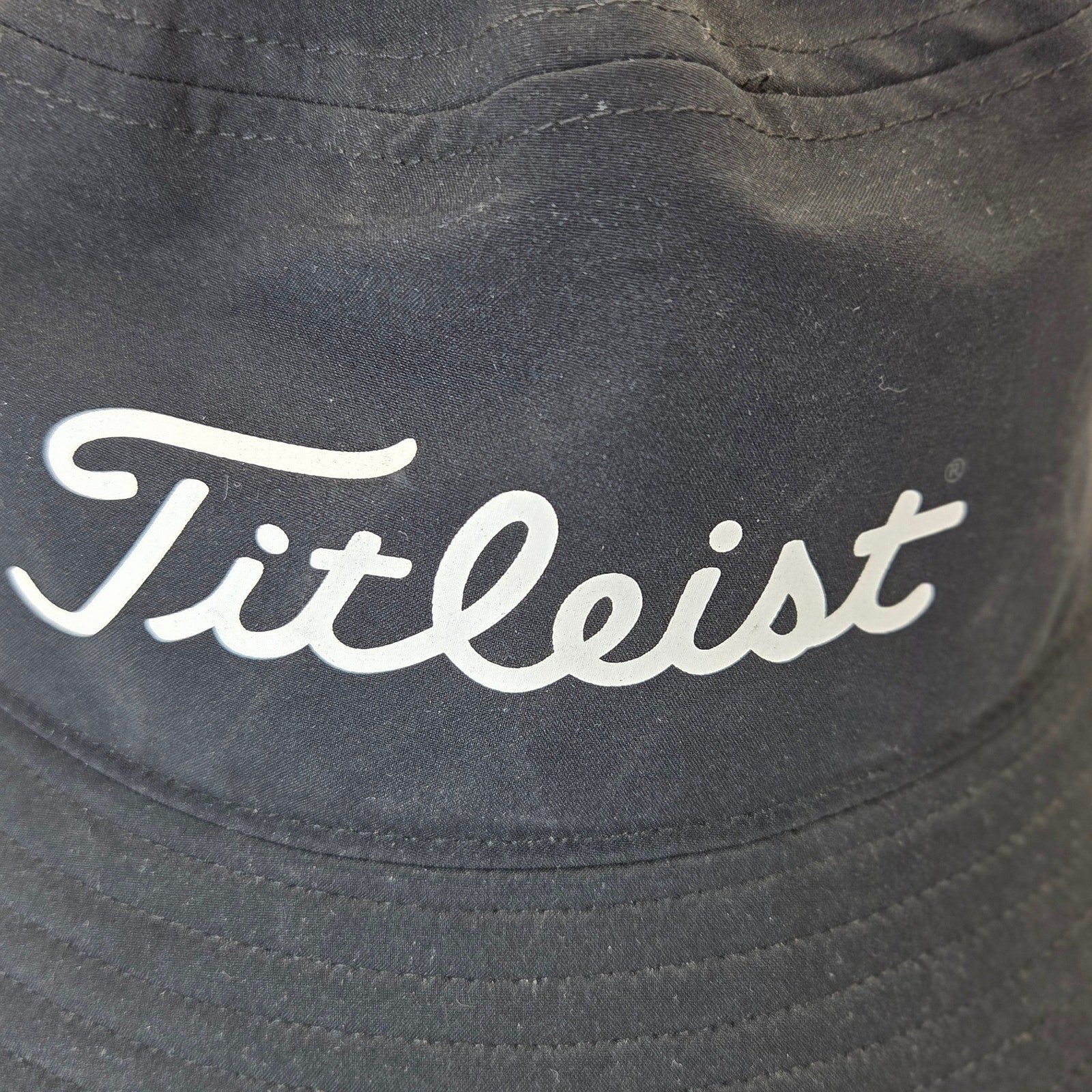 Titleist StaDry Waterproof Golf Bucket Hat Black L/XL Rain Sun Cap Logo