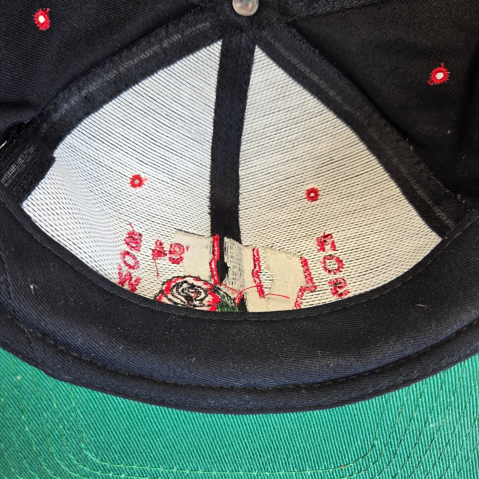 KC Vintage 1994 Wisconsin Badgers Rose Bowl Snapback Hat Green Undervisor