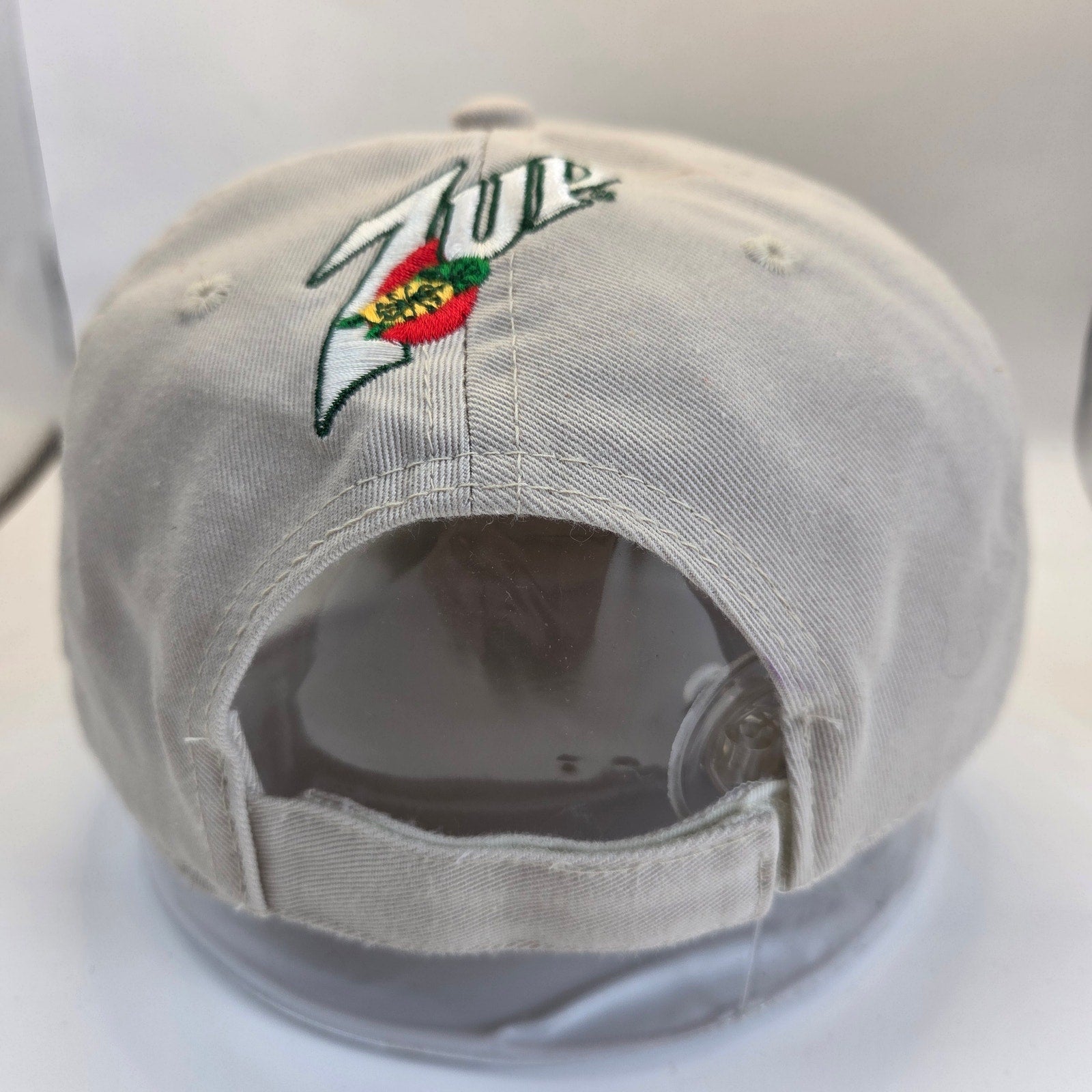 Captive Make 7 Up Yours 7UP Adjustable Strapback Promo Hat OSFA Cap Beige