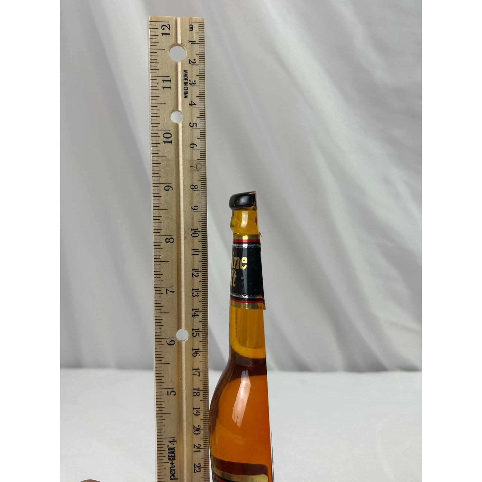 Vintage Miller Genuine Draft MGD Beer Tap Handle Acrylic Half Bottle 9 Inch