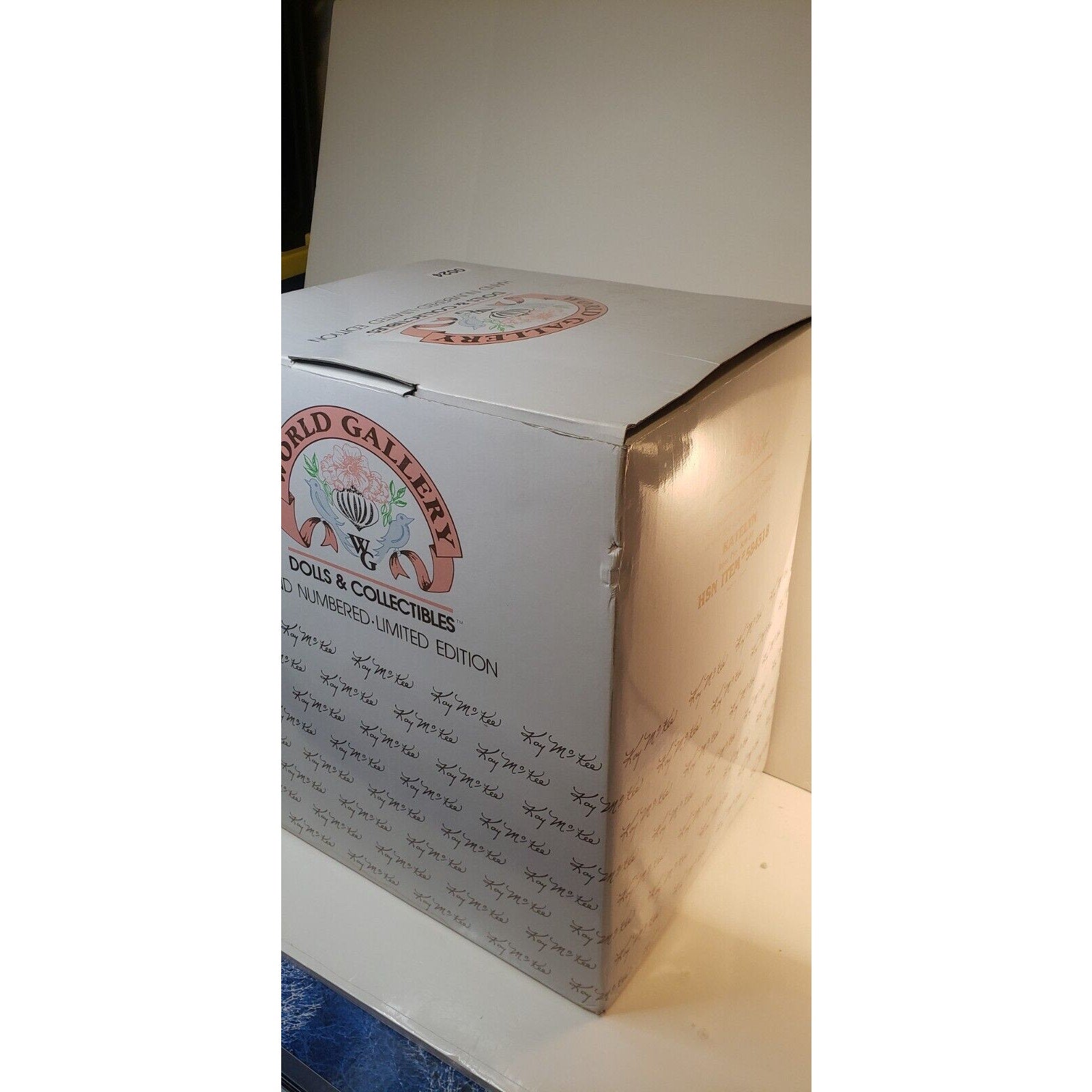 World Gallery Porcelain Doll "Katelyn" by Kay McKee 23" LE #457/2500 w/COA & Box