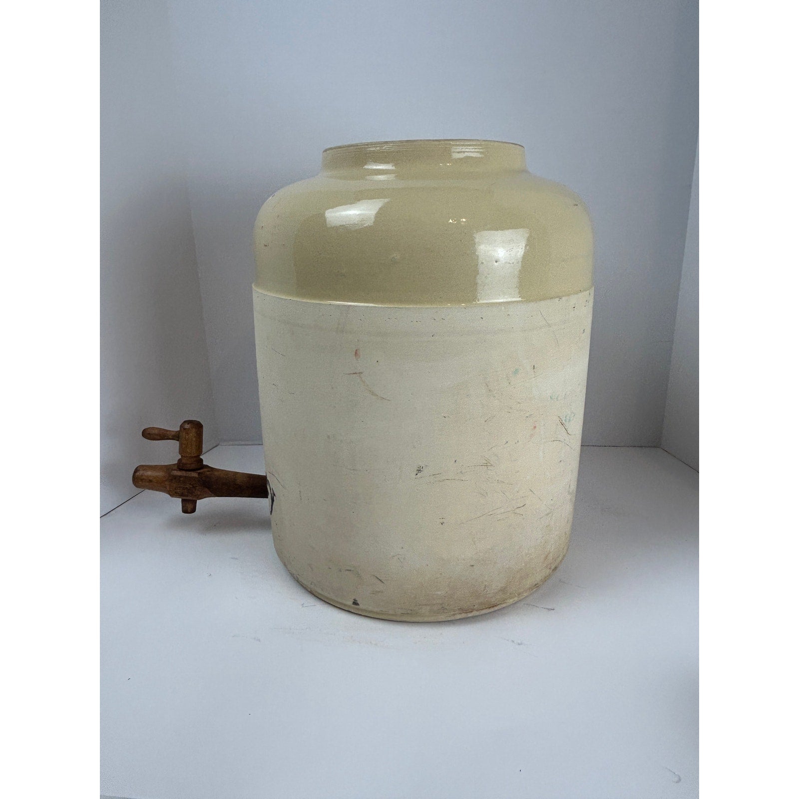 Corona Stoneware Whiskey Jug with Tap Edinburgh Distillery Graphic
