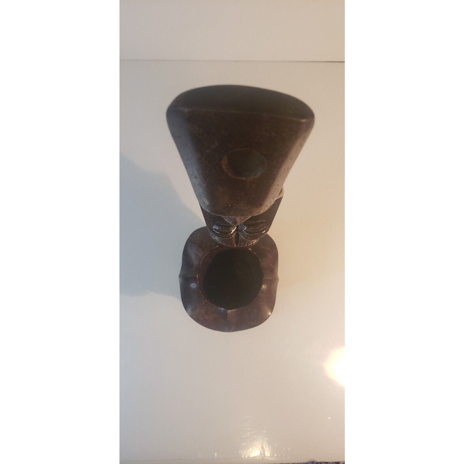Vintage Igorot Ifugao Philippine Hand-Carved Wood Offering Ladle Bowl 14"