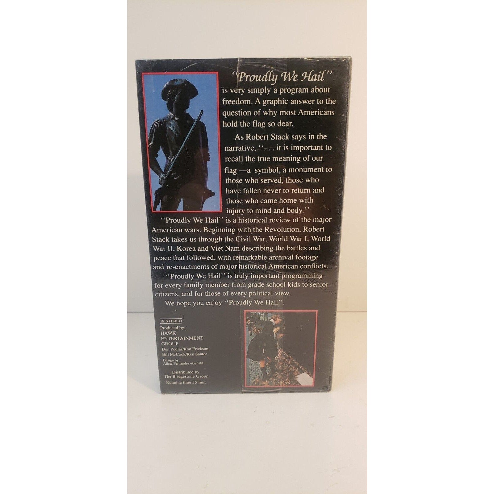 Proudly We Hail With Robert Stack 1990 VHS New Sealed