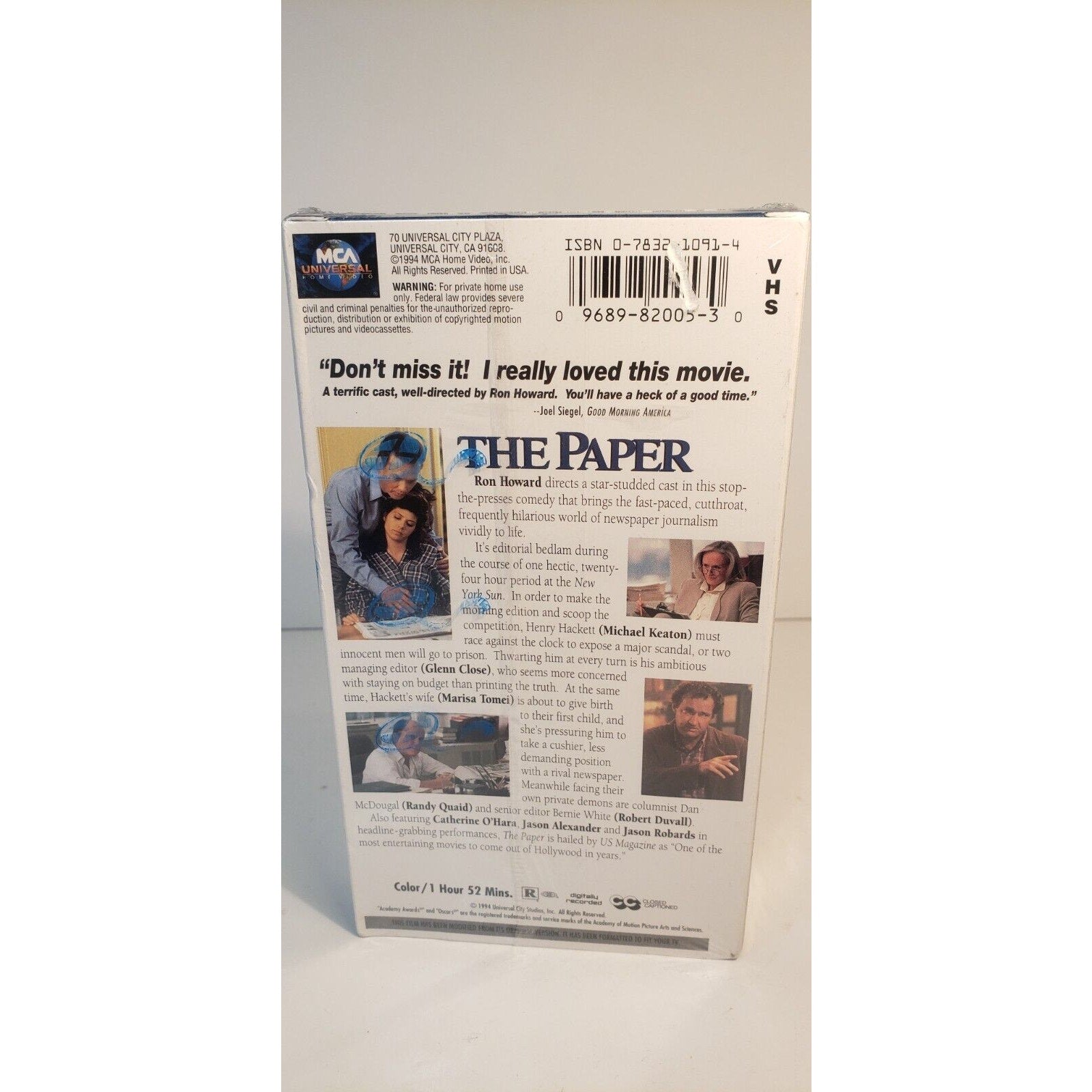 The Paper VHS 1999 New Sealed Michael Keaton Glen Close Robert Duvall