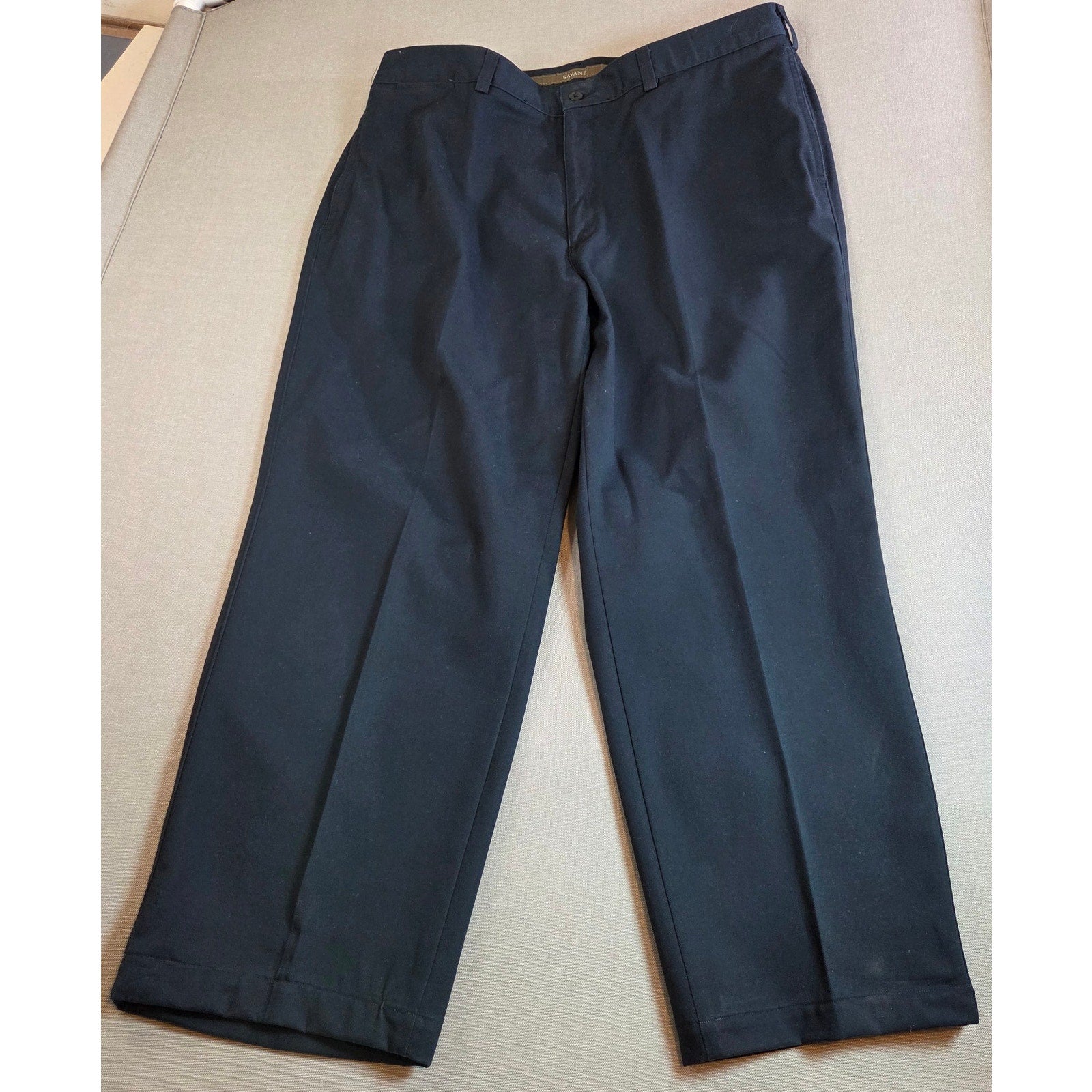 Savane Cotton Slacks Men’s 38x29 Blue Pants Made in Mexico 38x29 Tag