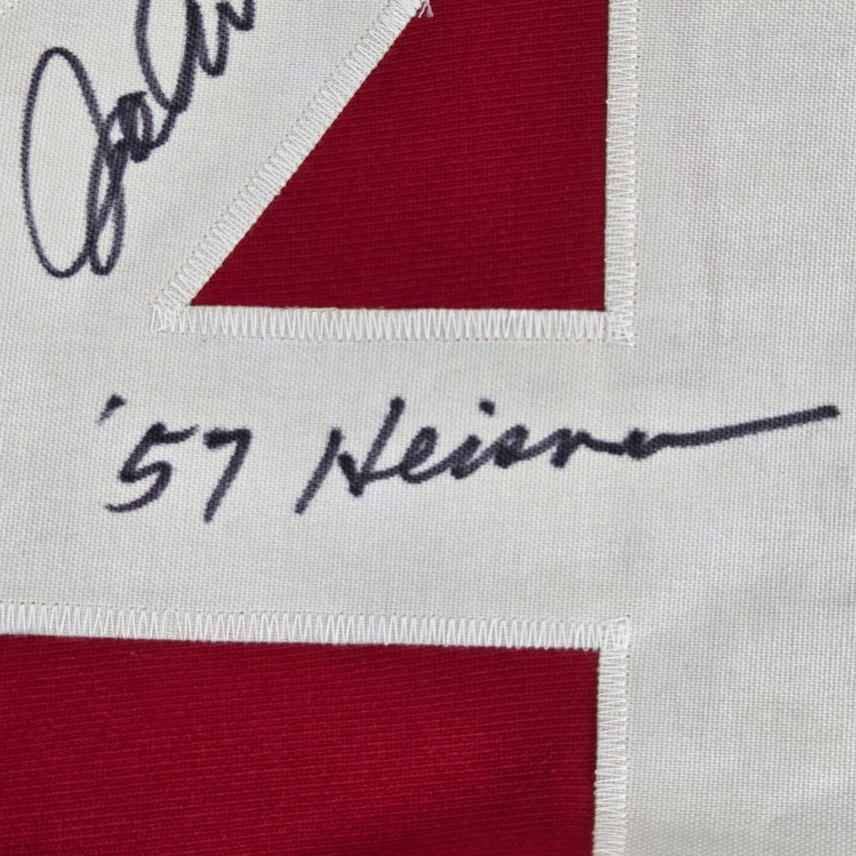 John David Crow Signed Texas A&M Stat Jersey XL JSA COA 57 Heisman Inscribed