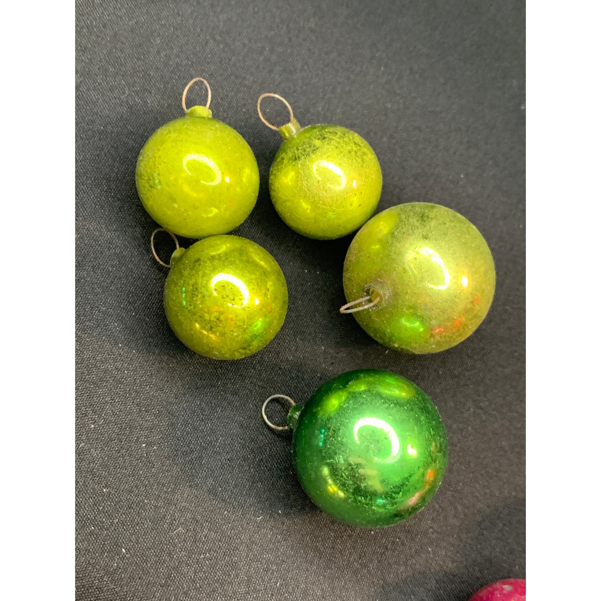 Vintage Mini Glass Christmas Ball Ornaments Mixed Lot 19 West Germany