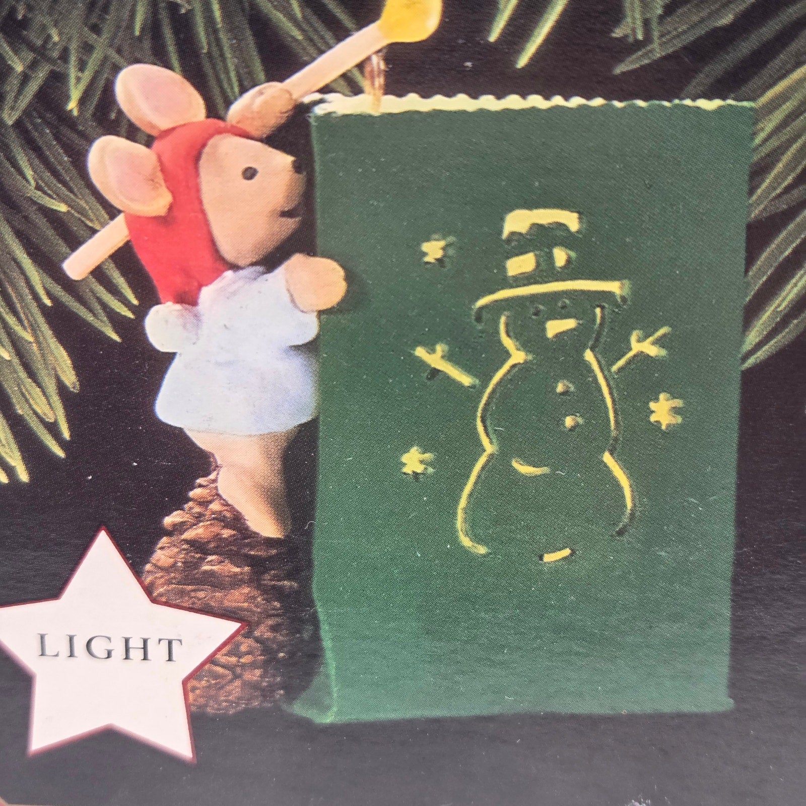 Hallmark Chris Mouse Luminaria 1997 Magic Ornament 13th Series Light Up